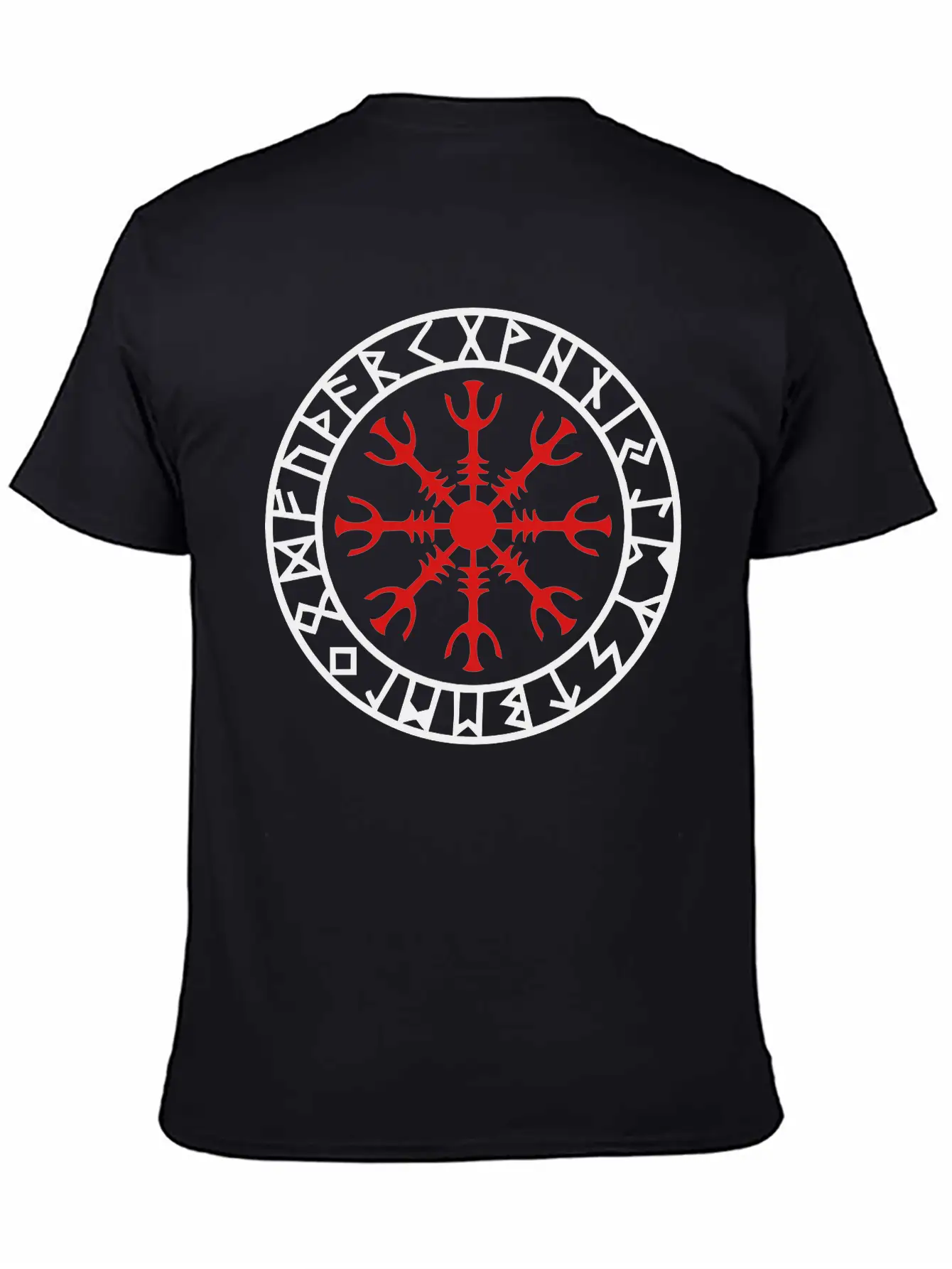 Helm Of Awe, Aegishjalmur, Protection Symbol, Rune Comfortable Minimalist Graphic Tee – Summer Style Essential