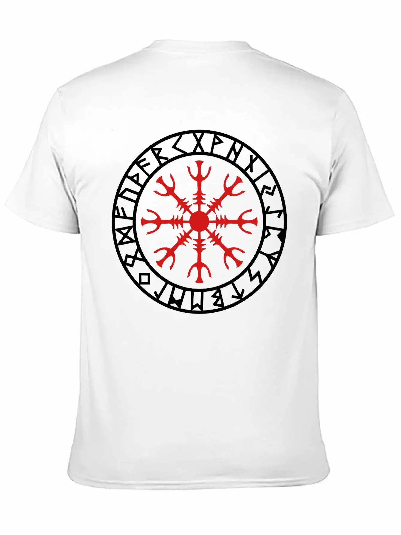 Helm Of Awe, Aegishjalmur, Protection Symbol, Rune Comfortable Minimalist Graphic Tee – Summer Style Essential