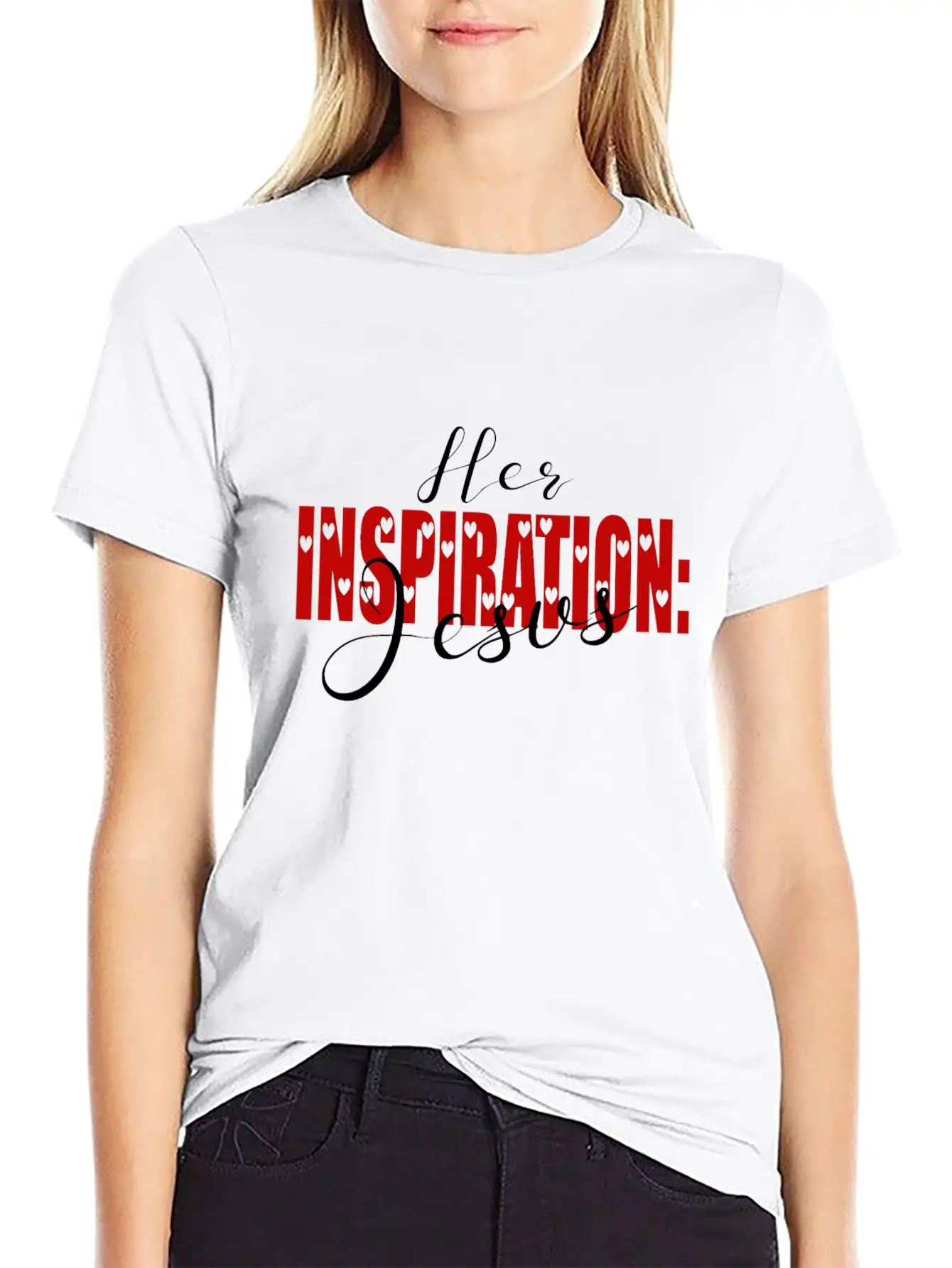Her Inspiration Comfortable Minimalist Graphic Tee – Summer Style Essential