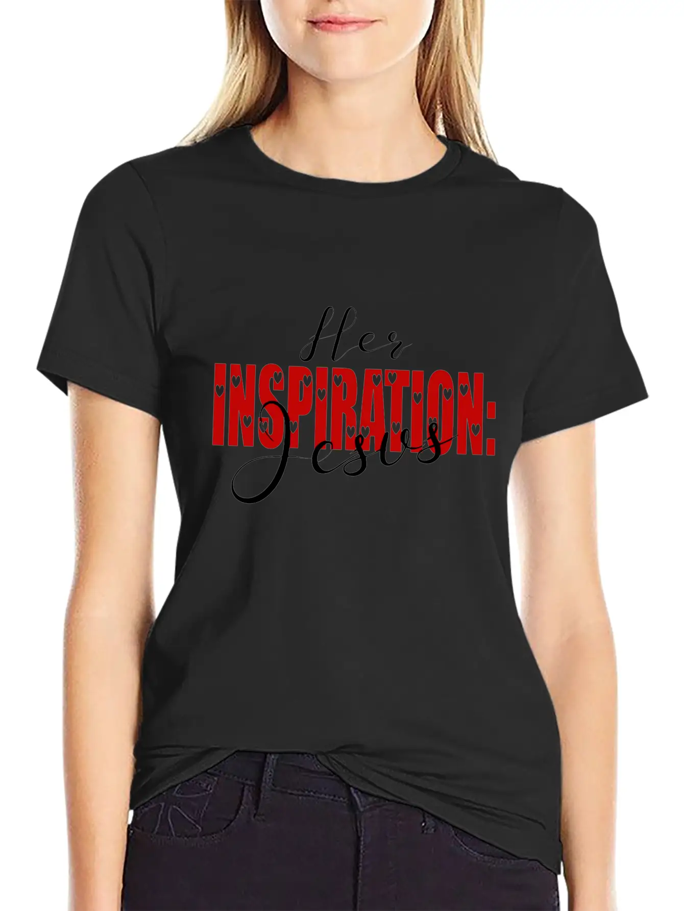 Her Inspiration Comfortable Minimalist Graphic Tee – Summer Style Essential