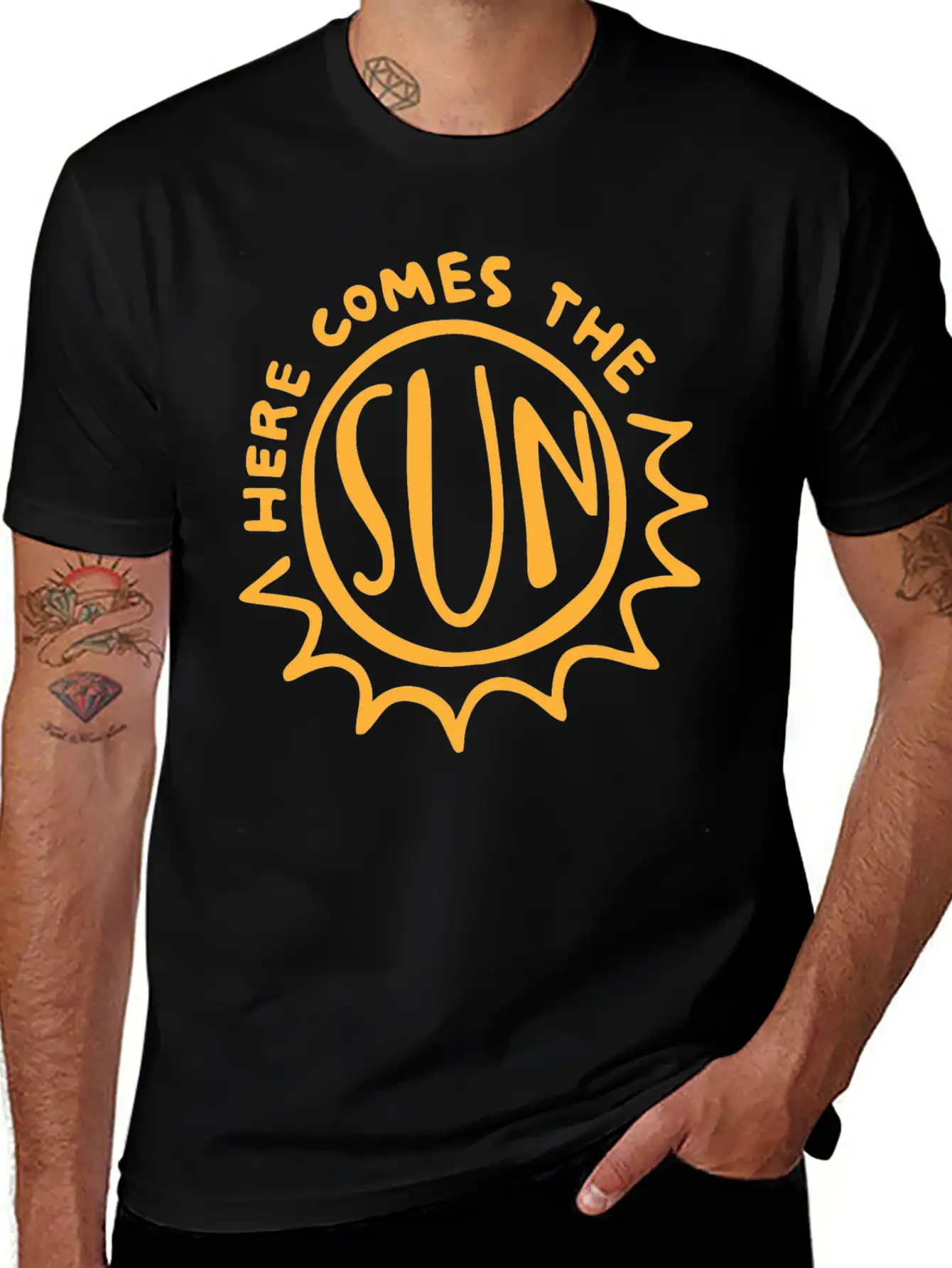 Here Comes The Sun Comfortable Minimalist Graphic Tee – Summer Style Essential