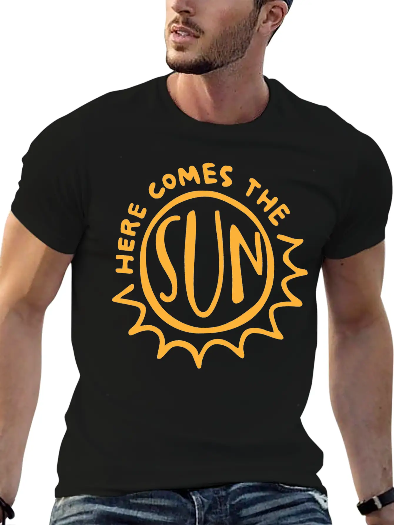 Here Comes The Sun Comfortable Minimalist Graphic Tee – Summer Style Essential