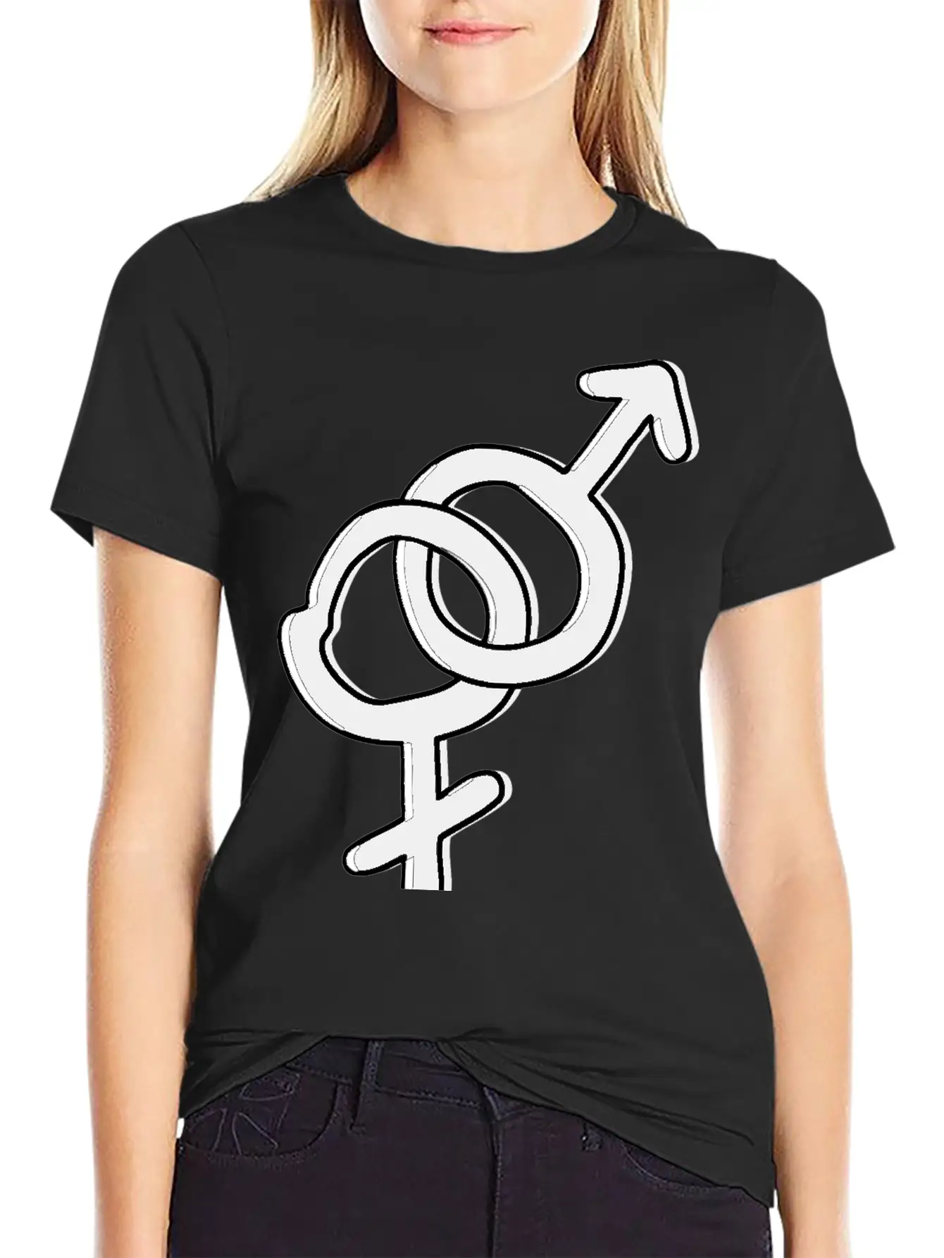 Hetero Symbol Heterosexual Gender Sign Stylish Everyday T-Shirt – Unisex Basic Cotton Tee