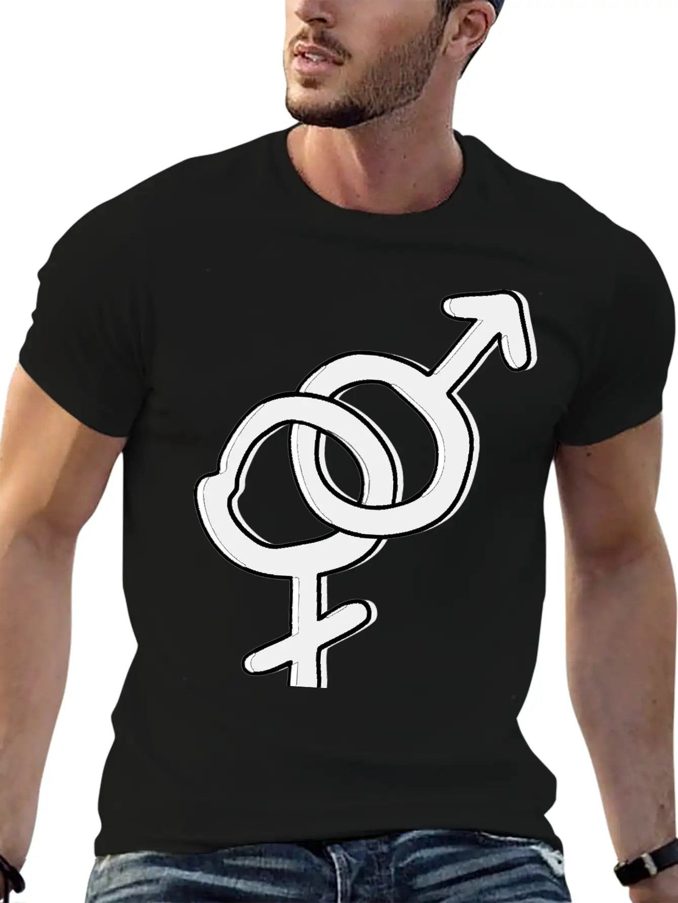 Hetero Symbol Heterosexual Gender Sign Stylish Everyday T-Shirt – Unisex Basic Cotton Tee