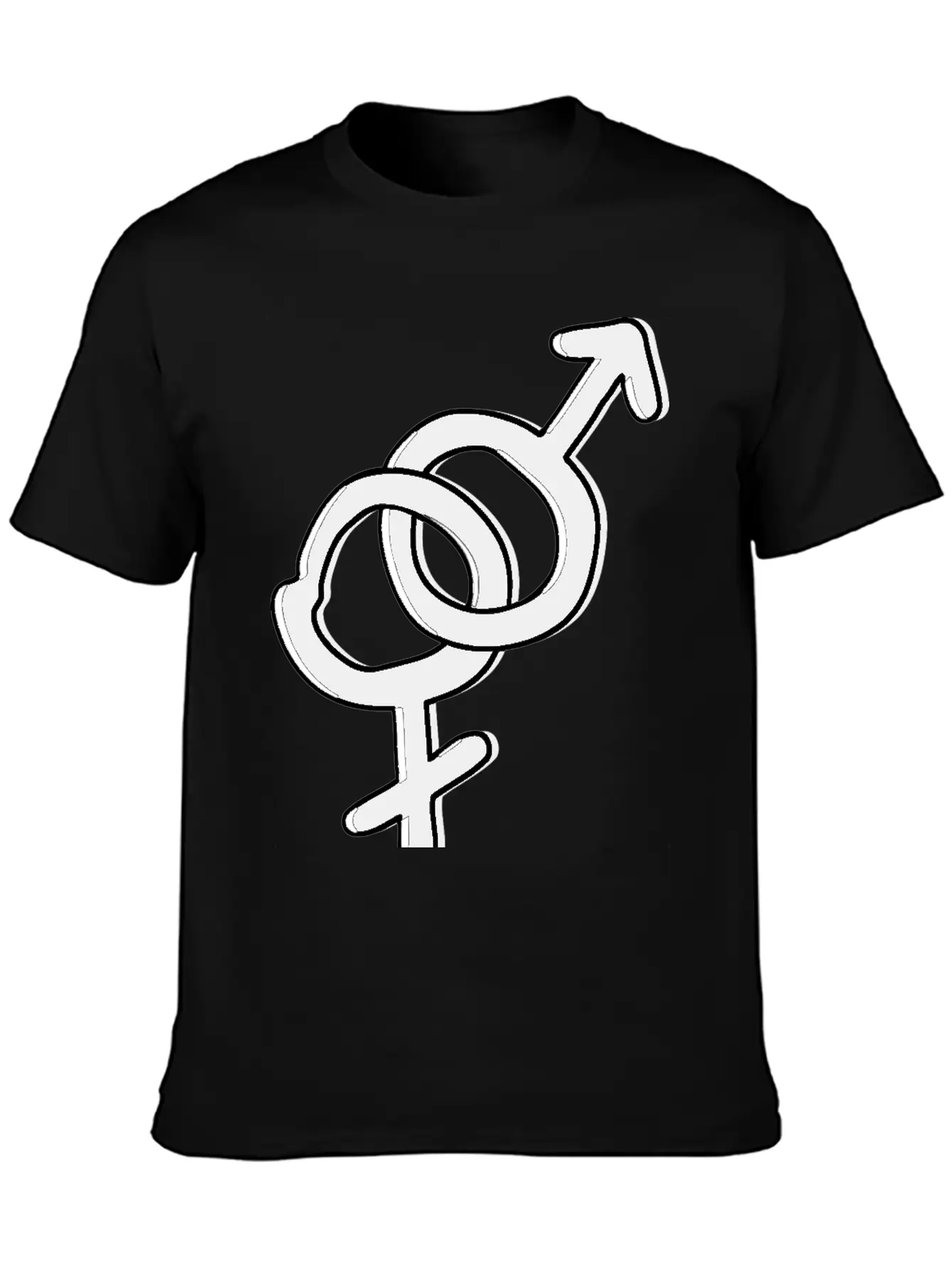 Hetero Symbol Heterosexual Gender Sign Stylish Everyday T-Shirt – Unisex Basic Cotton Tee