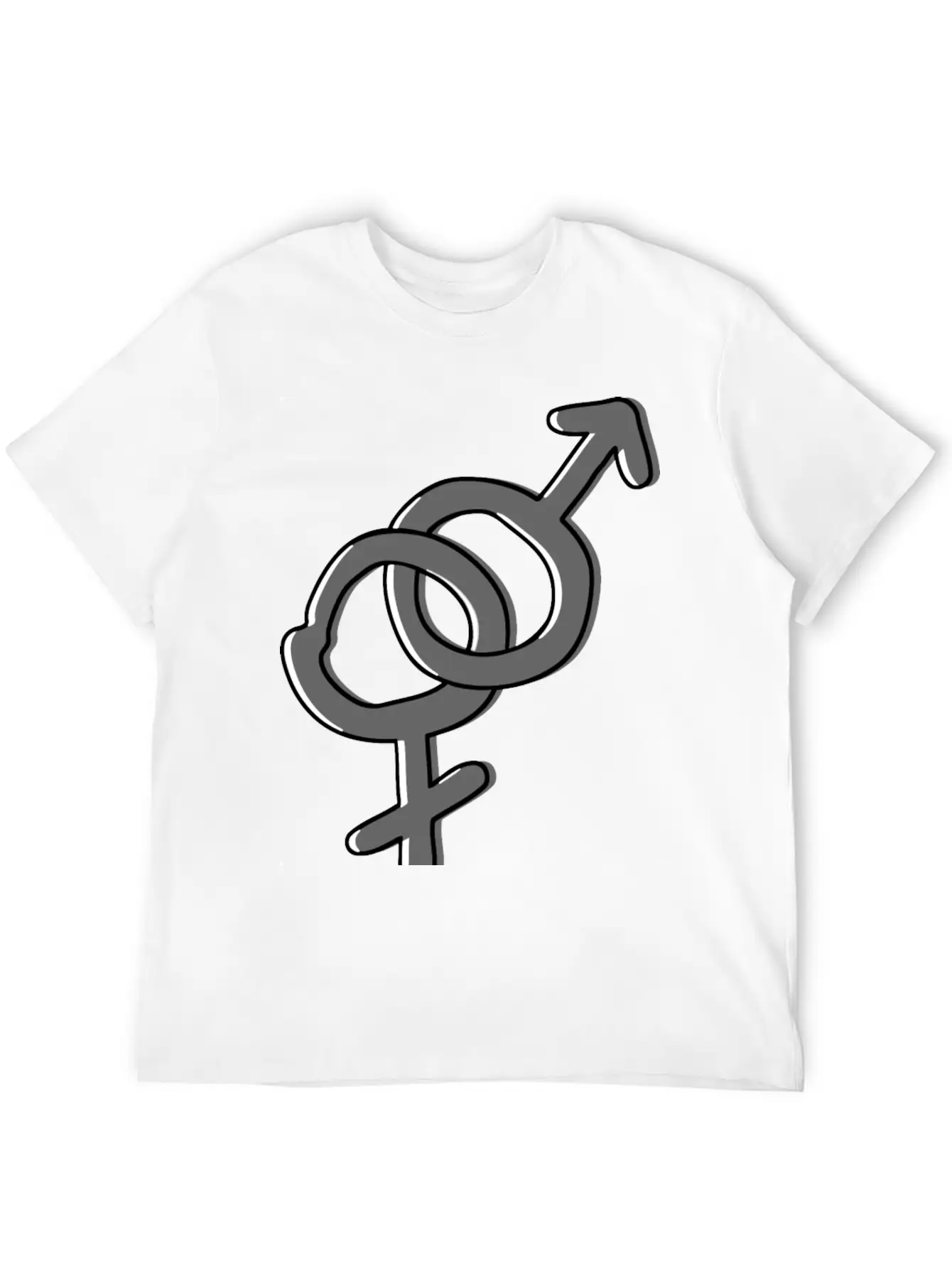 Hetero Symbol Heterosexual Gender Sign Stylish Everyday T-Shirt – Unisex Basic Cotton Tee