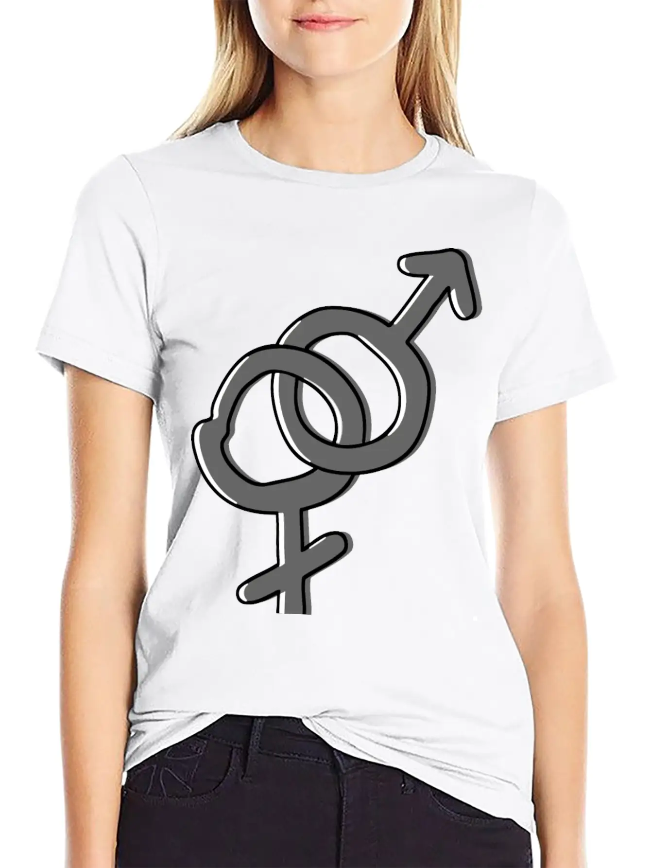 Hetero Symbol Heterosexual Gender Sign Stylish Everyday T-Shirt – Unisex Basic Cotton Tee