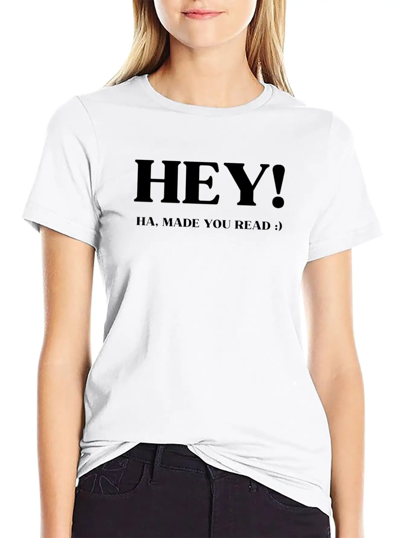Hey Ha Made You Read Funny Essential Unisex Summer Tee – Soft Cotton Casual Fit