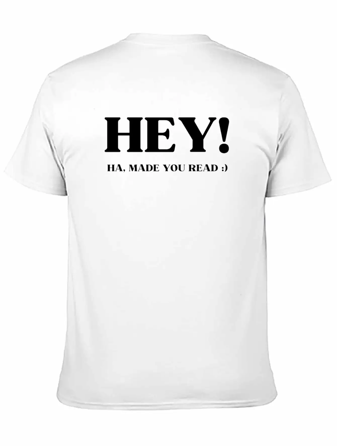 Hey Ha Made You Read Funny Essential Unisex Summer Tee – Soft Cotton Casual Fit