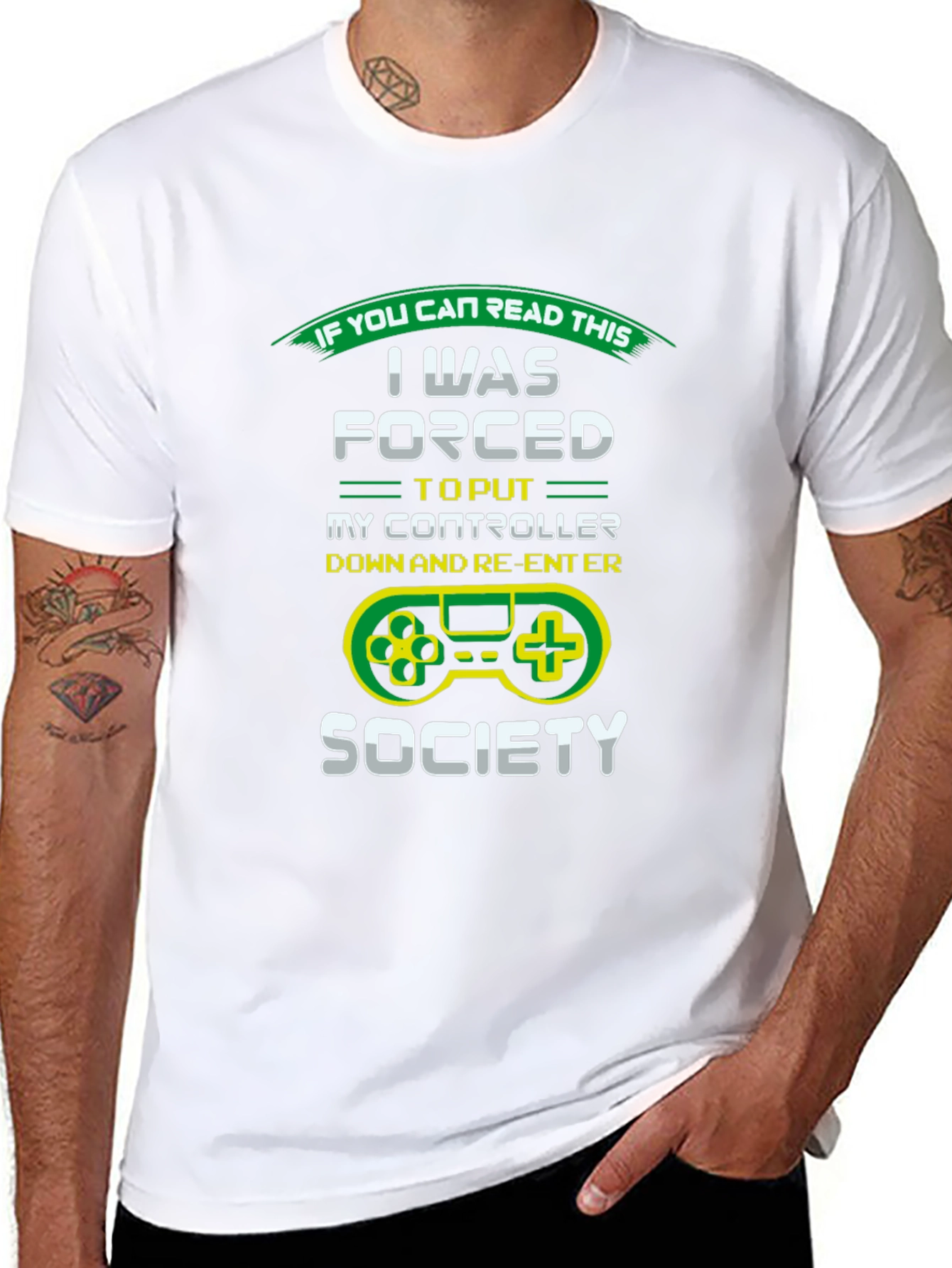 Gamer T-Shirt: Forced Out of Gaming Society
