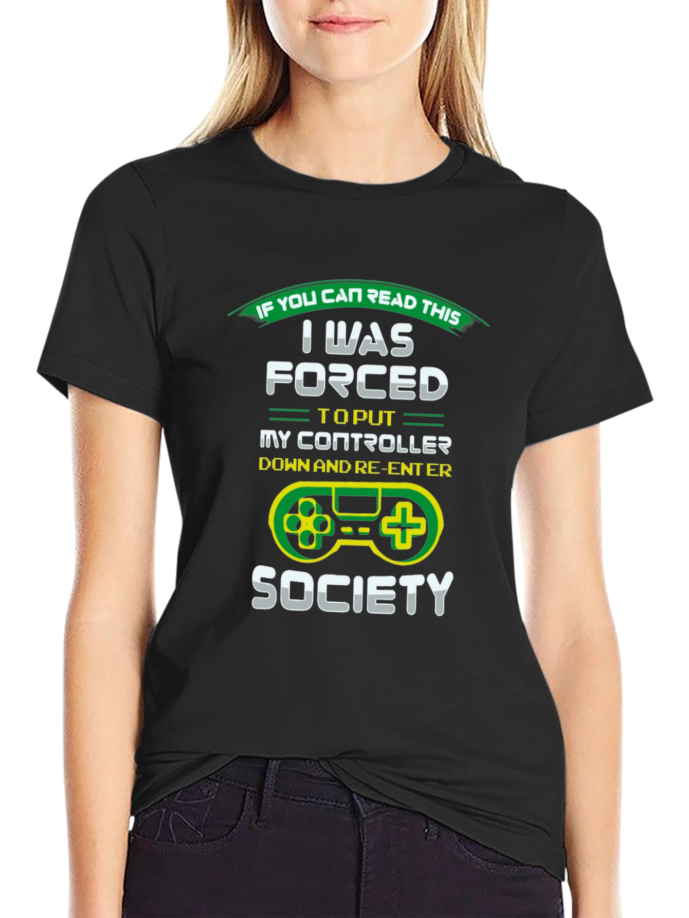 Gamer T-Shirt: Forced Out of Gaming Society