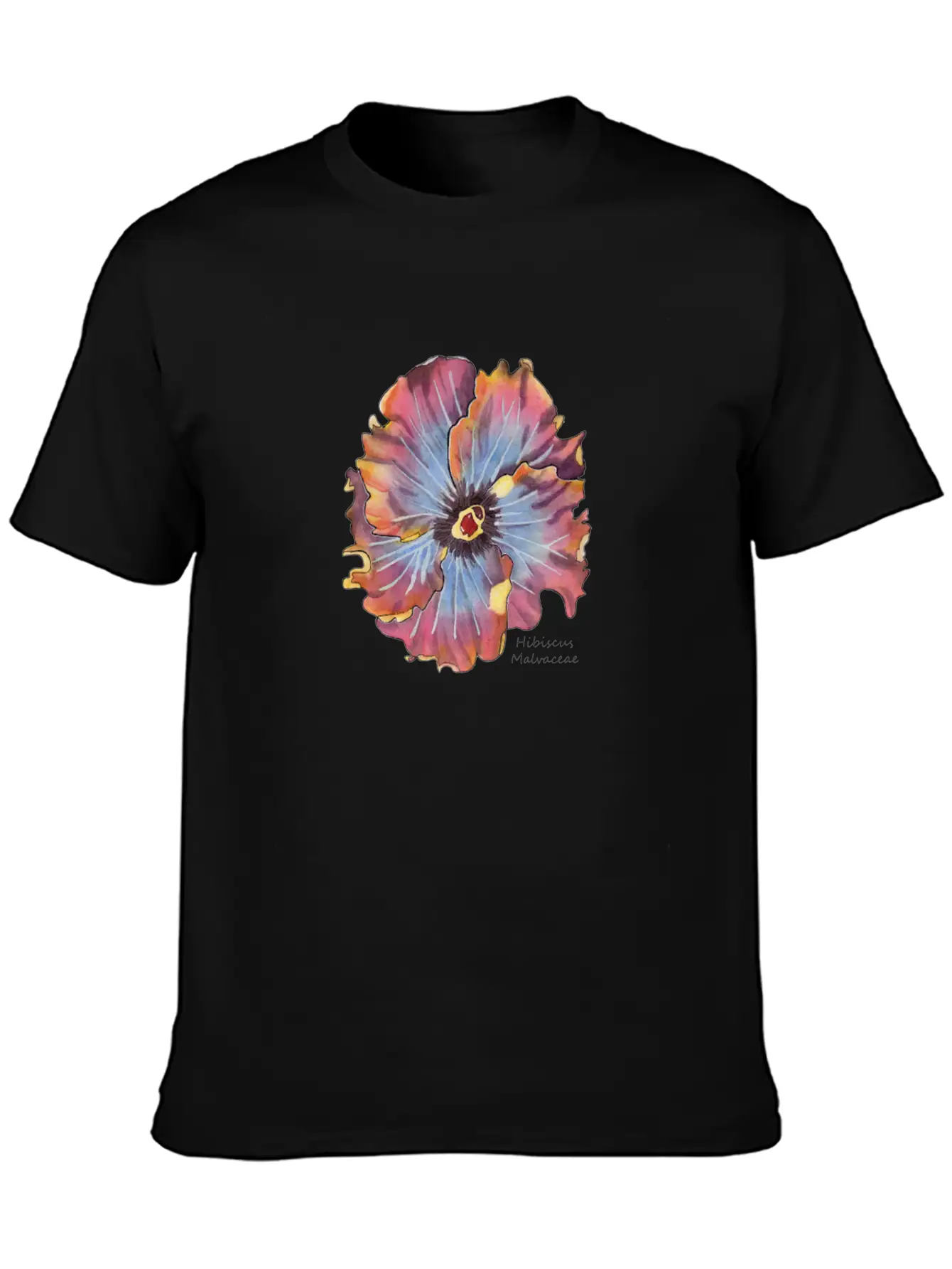 Hibiscus Flower Stylish Everyday T-Shirt – Unisex Basic Cotton Tee