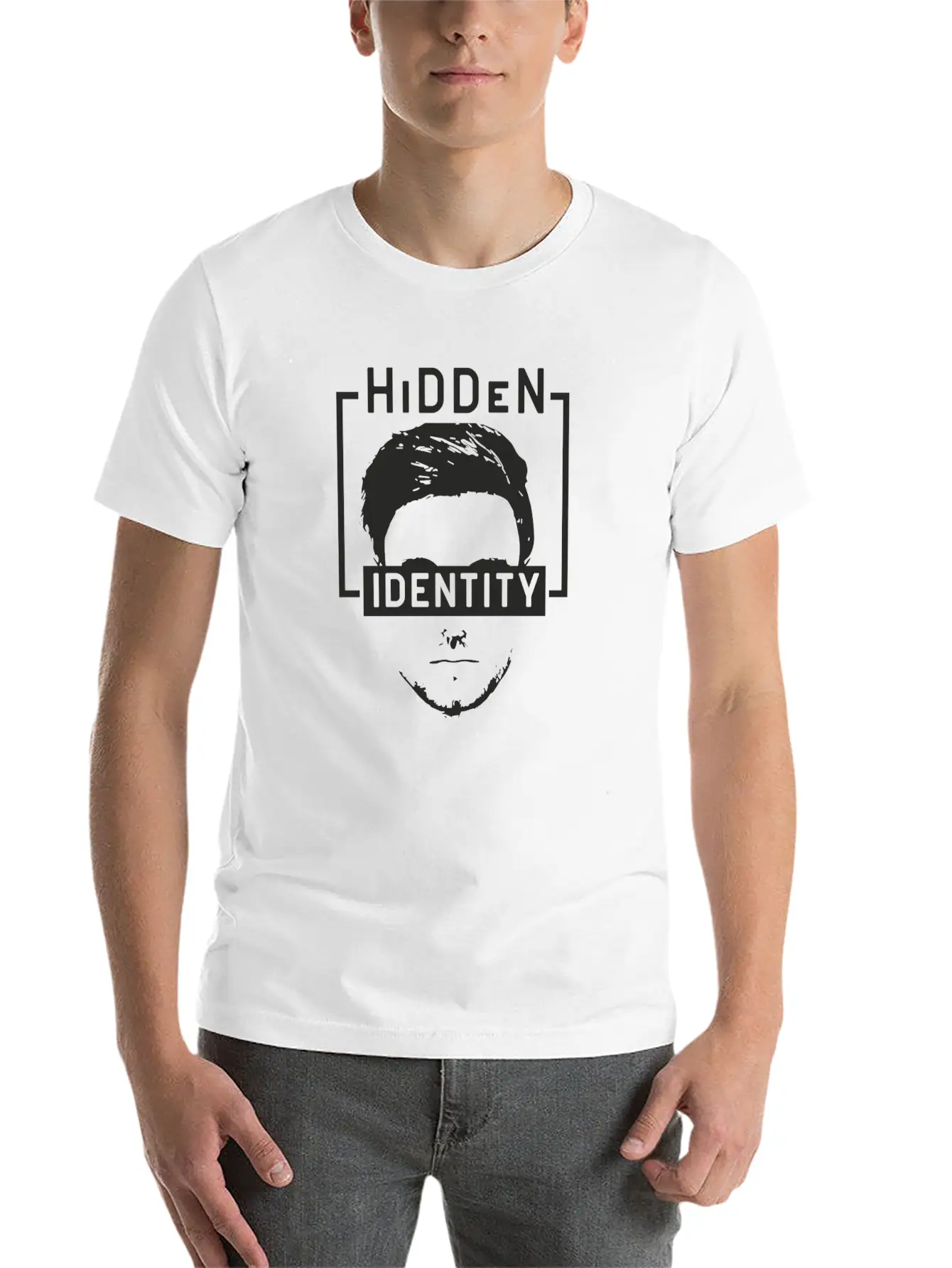 Hidden Identity Unisex Short Sleeve Soft Cotton T-Shirt – Casual Everyday Wear