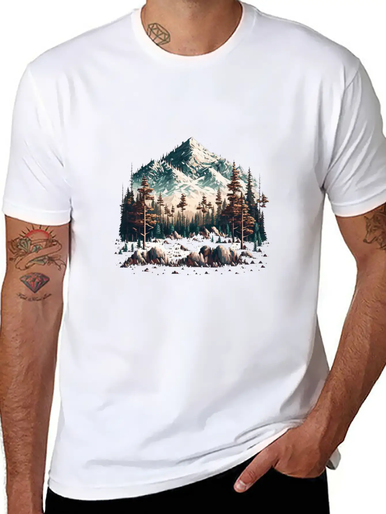 Hidden Nature Basic Graphic T-Shirt – Daily Comfort In Soft Cotton