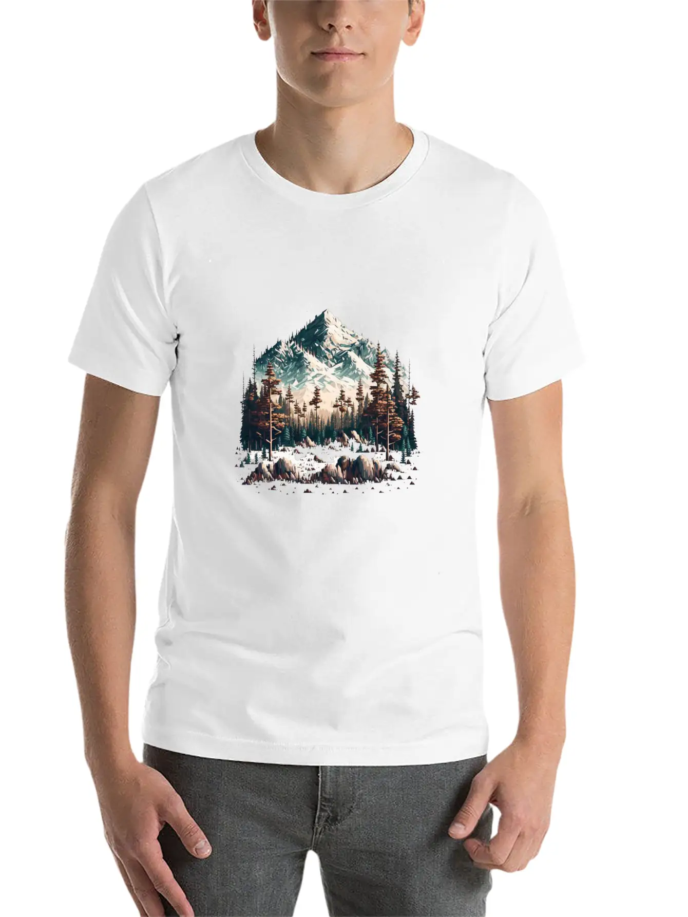 Hidden Nature Basic Graphic T-Shirt – Daily Comfort In Soft Cotton
