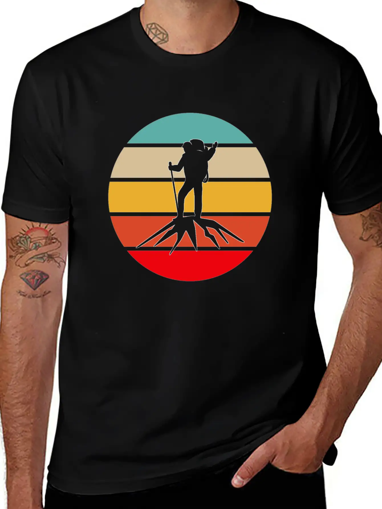 Hiking Retro Unisex Casual T-Shirt – Clean Design For Daily Comfort