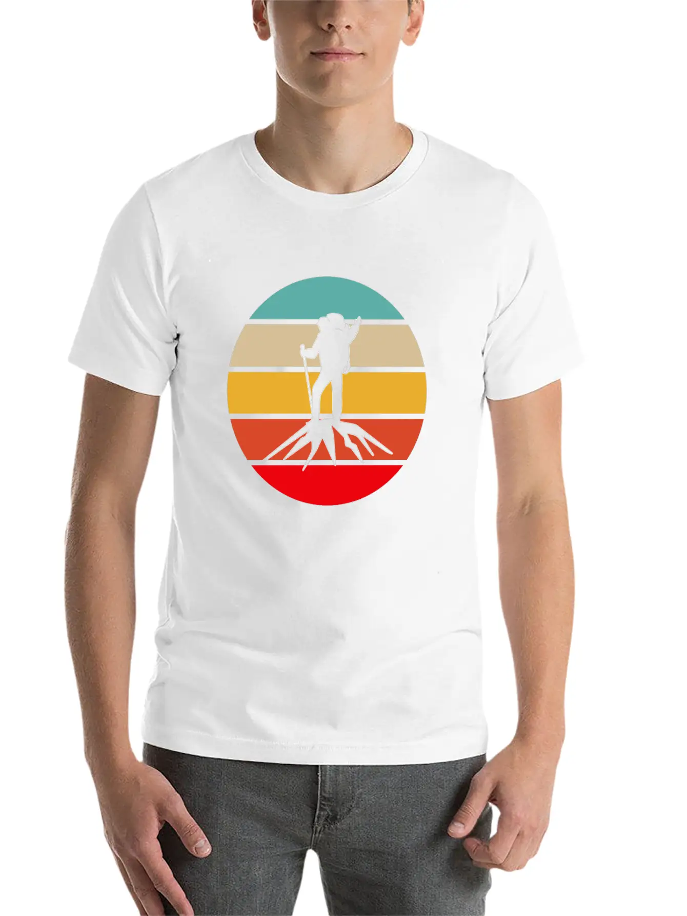 Hiking Retro Unisex Casual T-Shirt – Clean Design For Daily Comfort