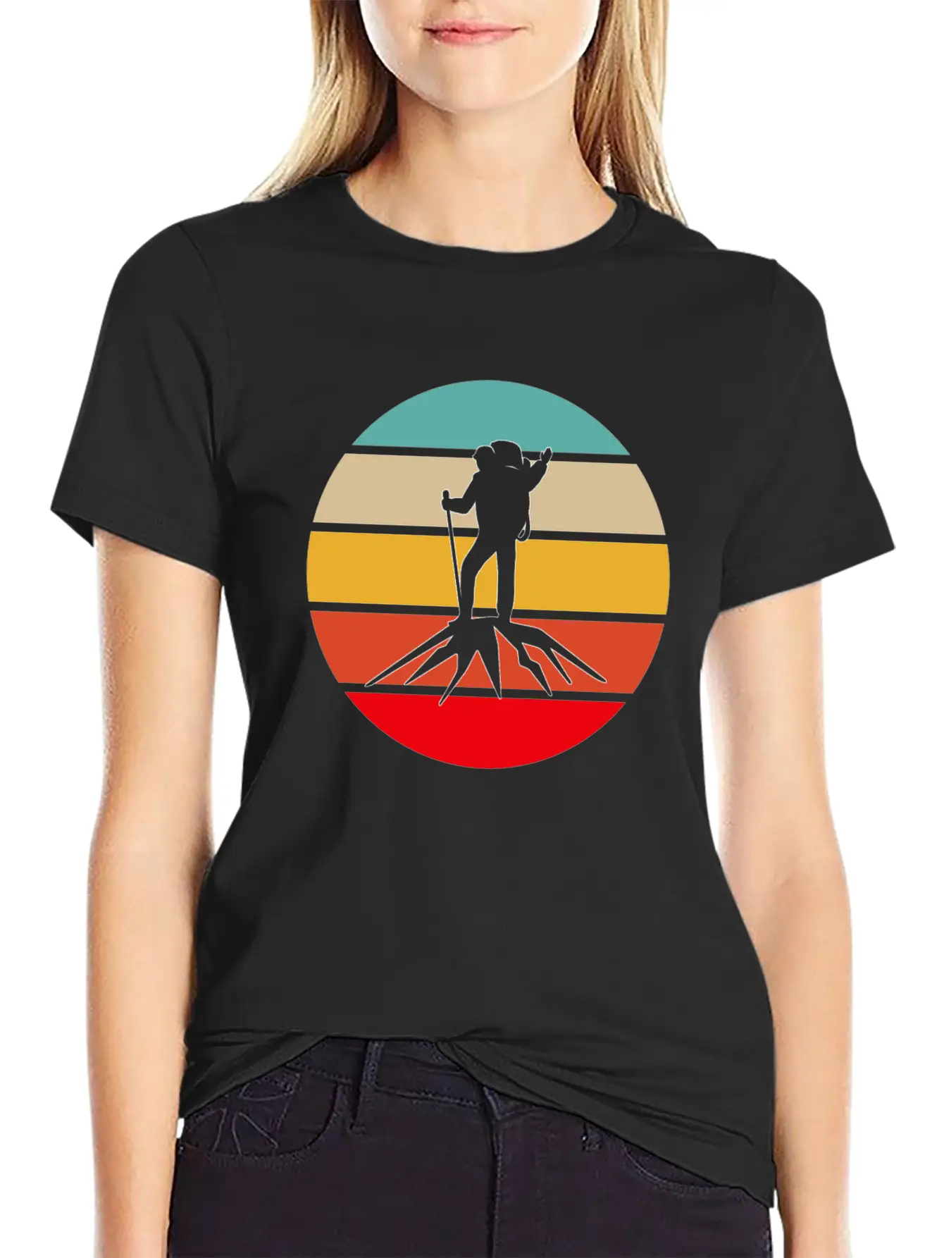 Hiking Retro Unisex Casual T-Shirt – Clean Design For Daily Comfort