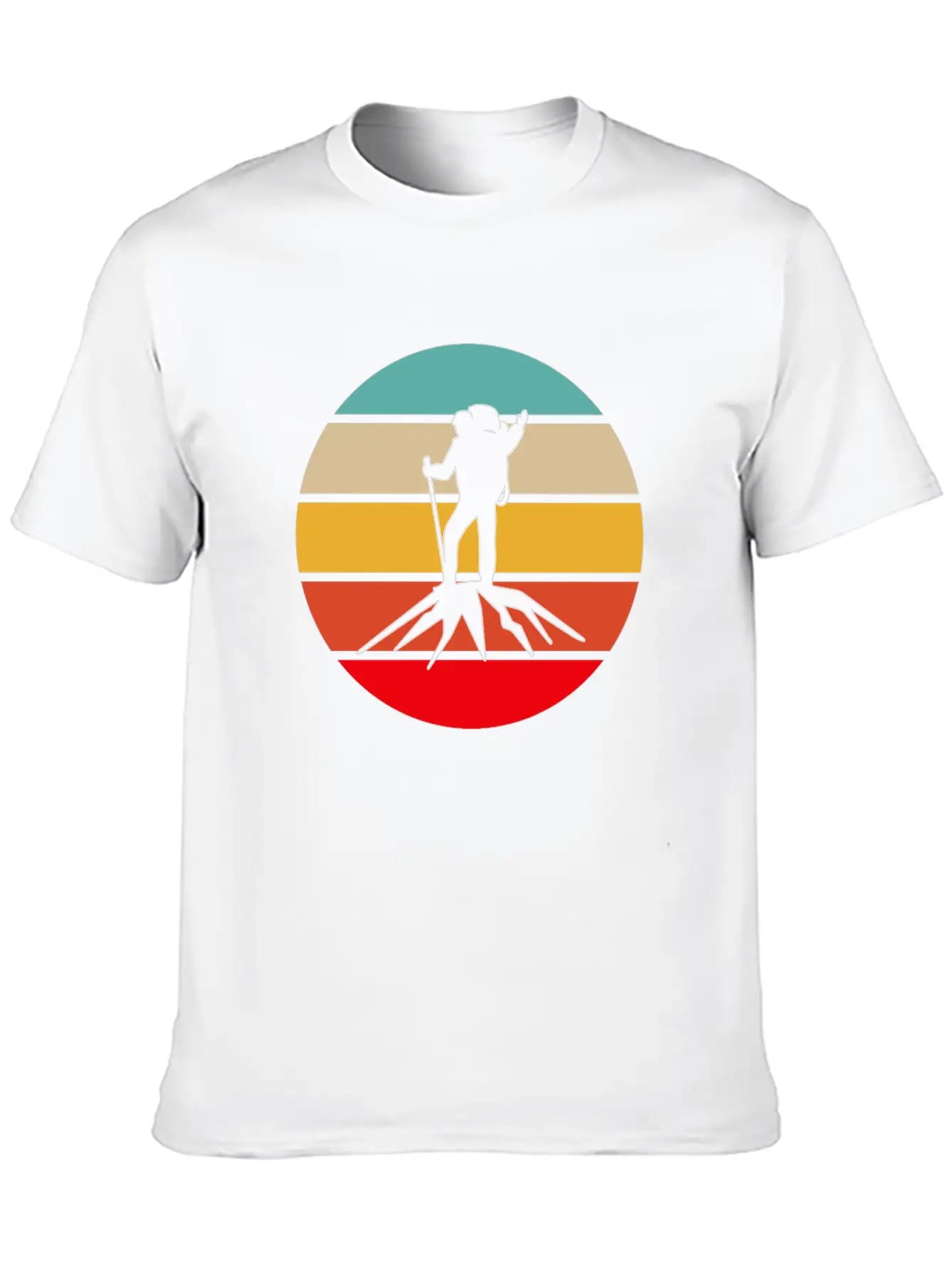 Hiking Retro Unisex Casual T-Shirt – Clean Design For Daily Comfort