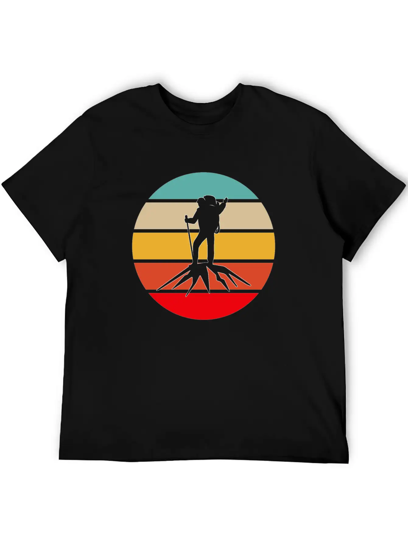 Hiking Retro Unisex Casual T-Shirt – Clean Design For Daily Comfort