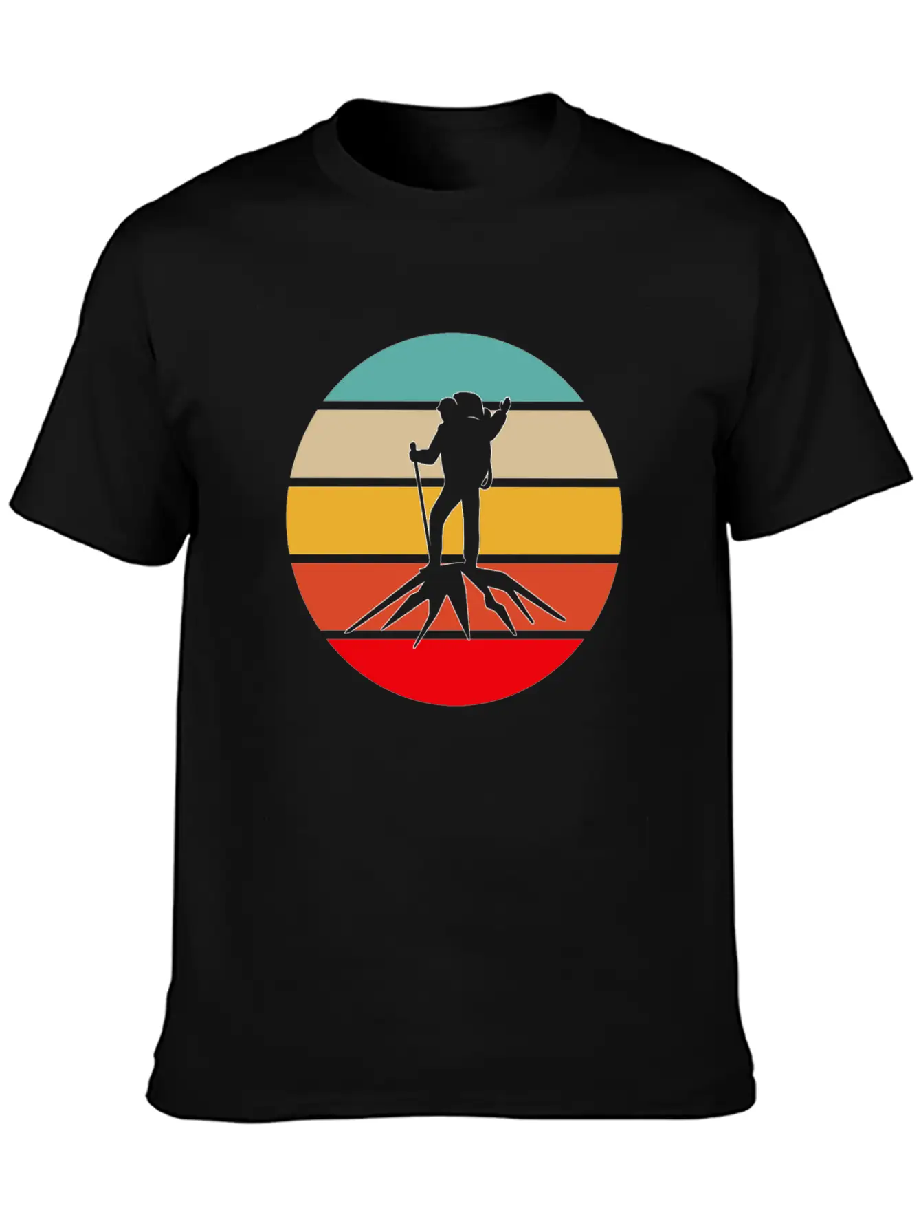 Hiking Retro Unisex Casual T-Shirt – Clean Design For Daily Comfort