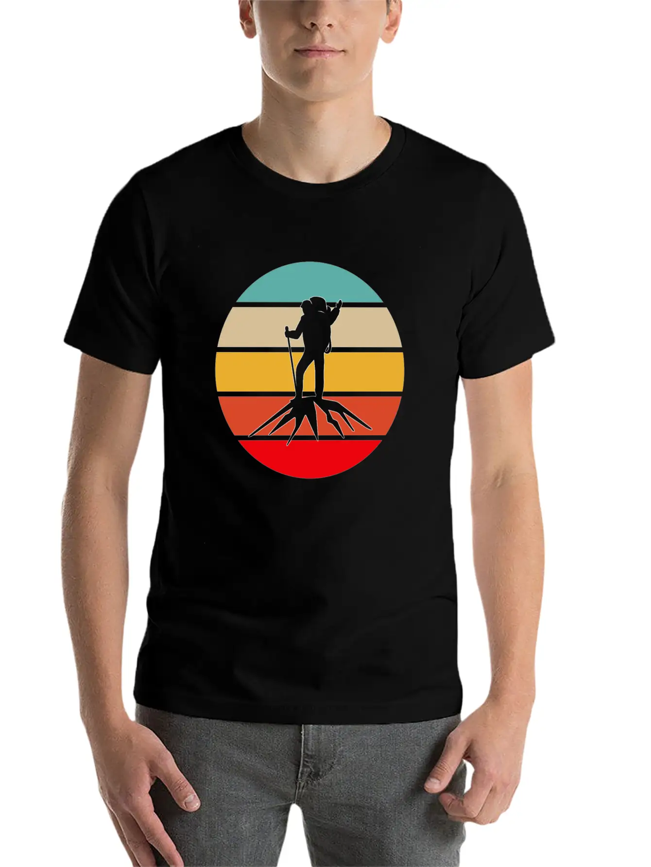 Hiking Retro Unisex Casual T-Shirt – Clean Design For Daily Comfort