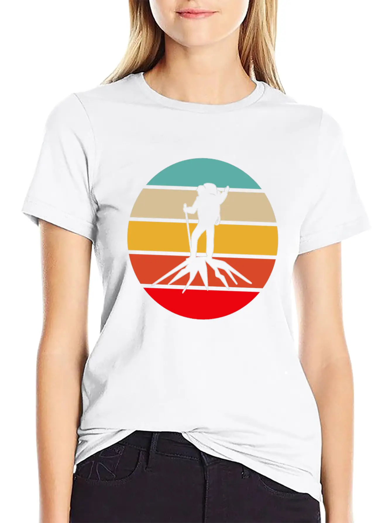 Hiking Retro Unisex Casual T-Shirt – Clean Design For Daily Comfort