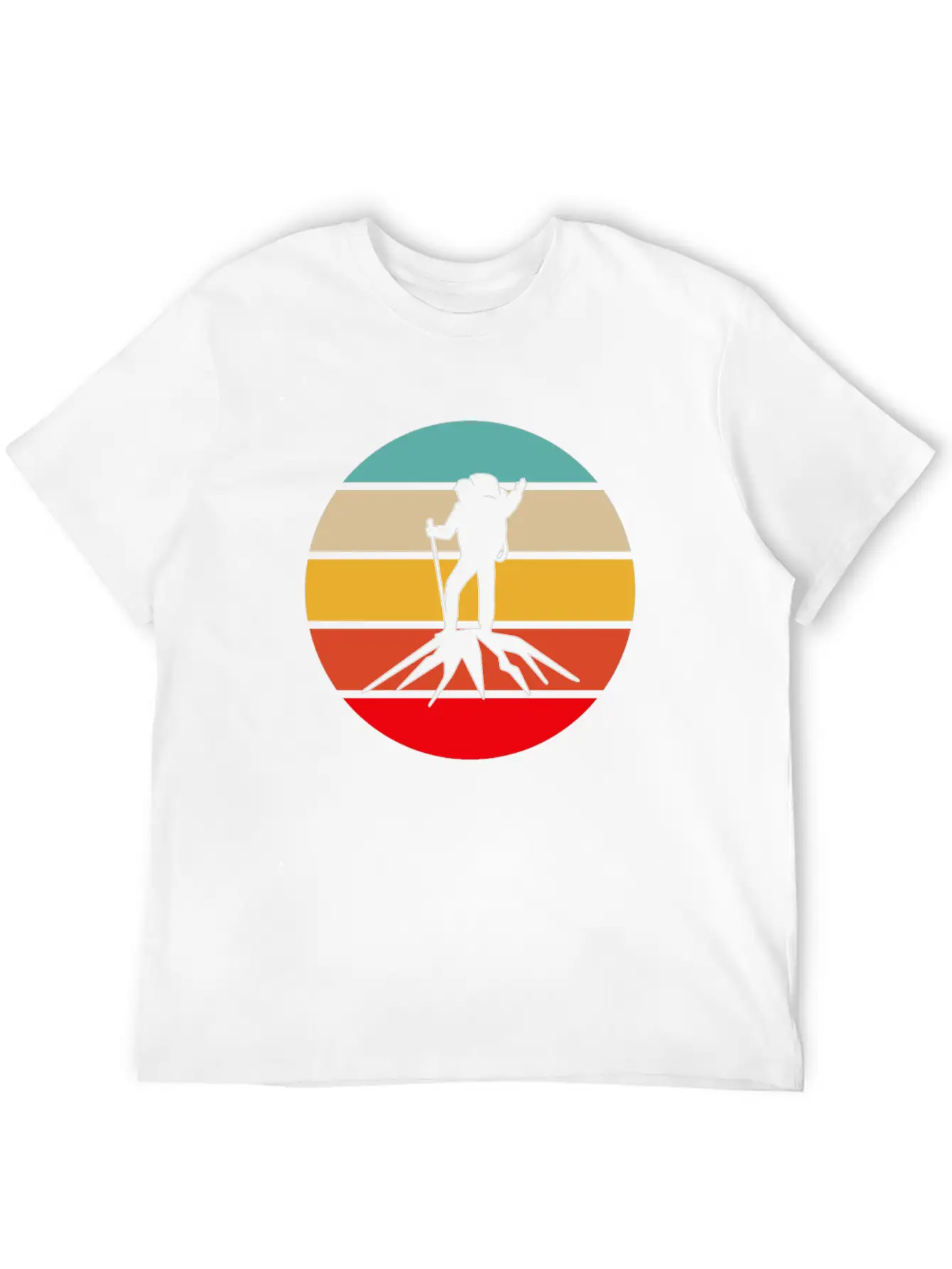 Hiking Retro Unisex Casual T-Shirt – Clean Design For Daily Comfort
