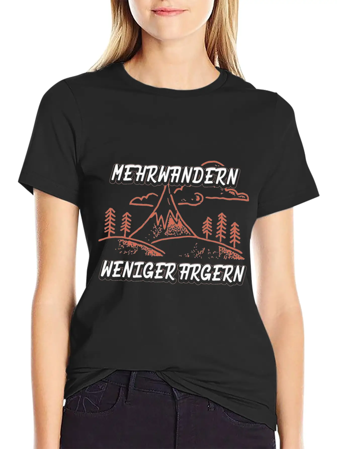 Hiking T Shirt Design Timeless Short Sleeve Tee – Comfy And Minimalist Design