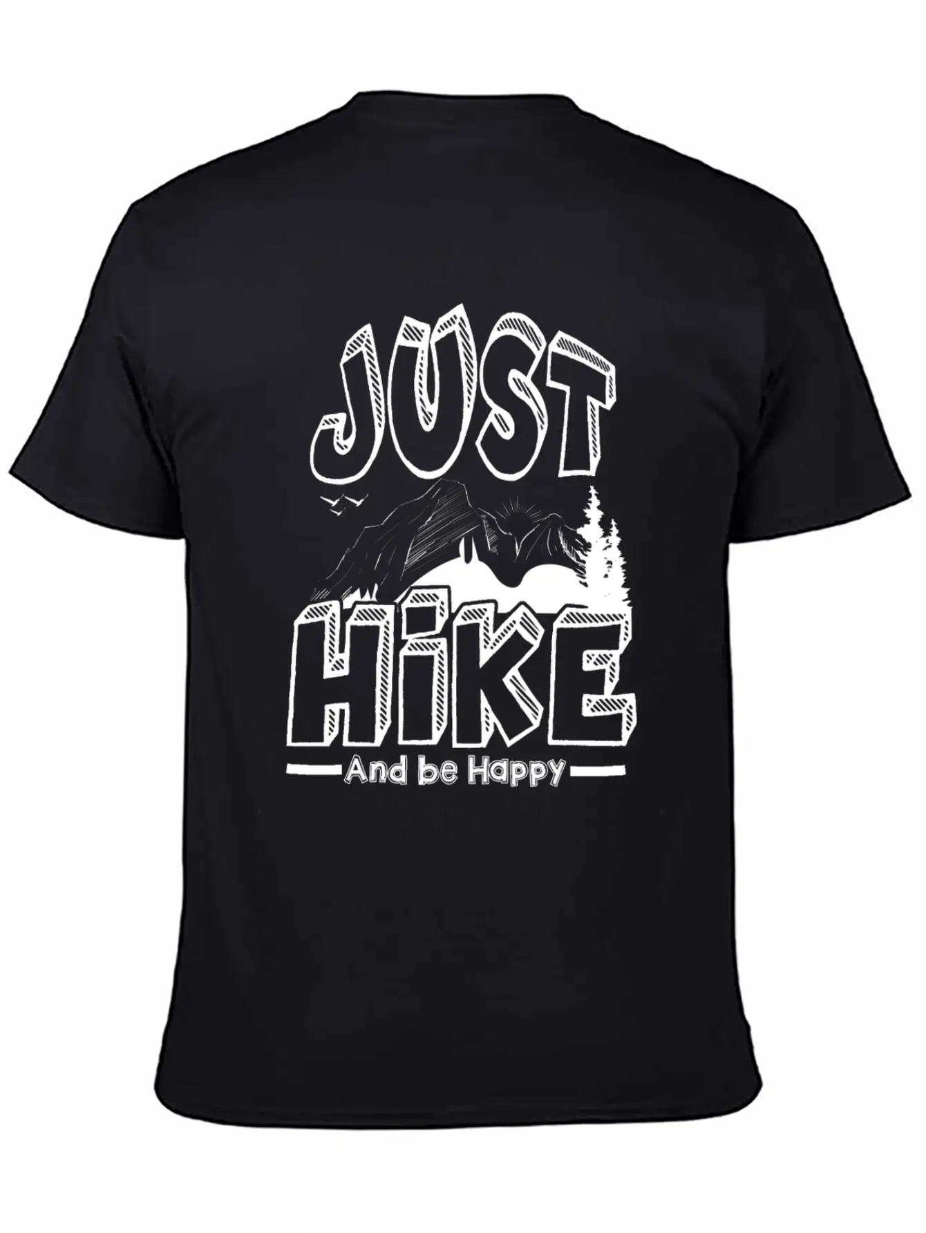 Hiking Unisex Short Sleeve Soft Cotton T-Shirt – Casual Everyday Wear