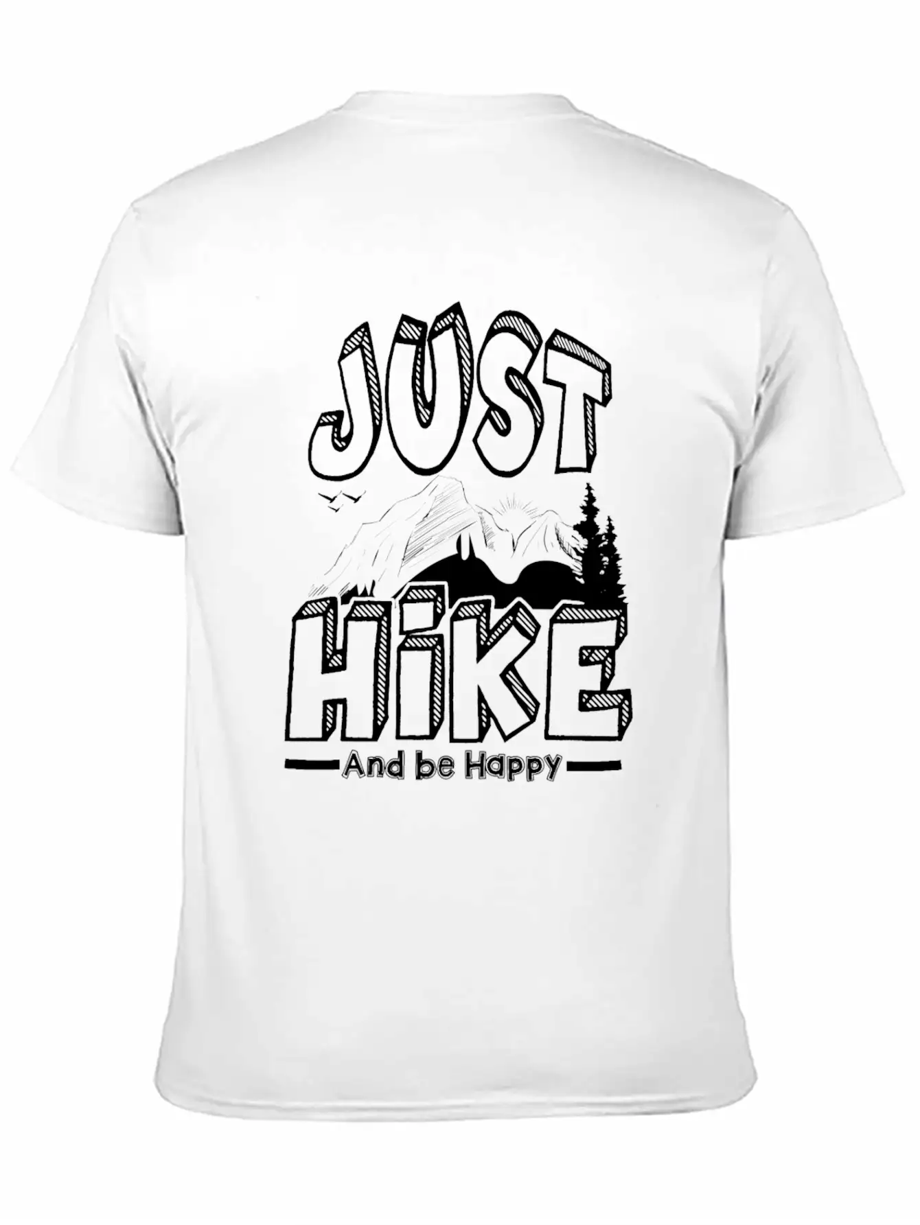 Hiking Unisex Short Sleeve Soft Cotton T-Shirt – Casual Everyday Wear