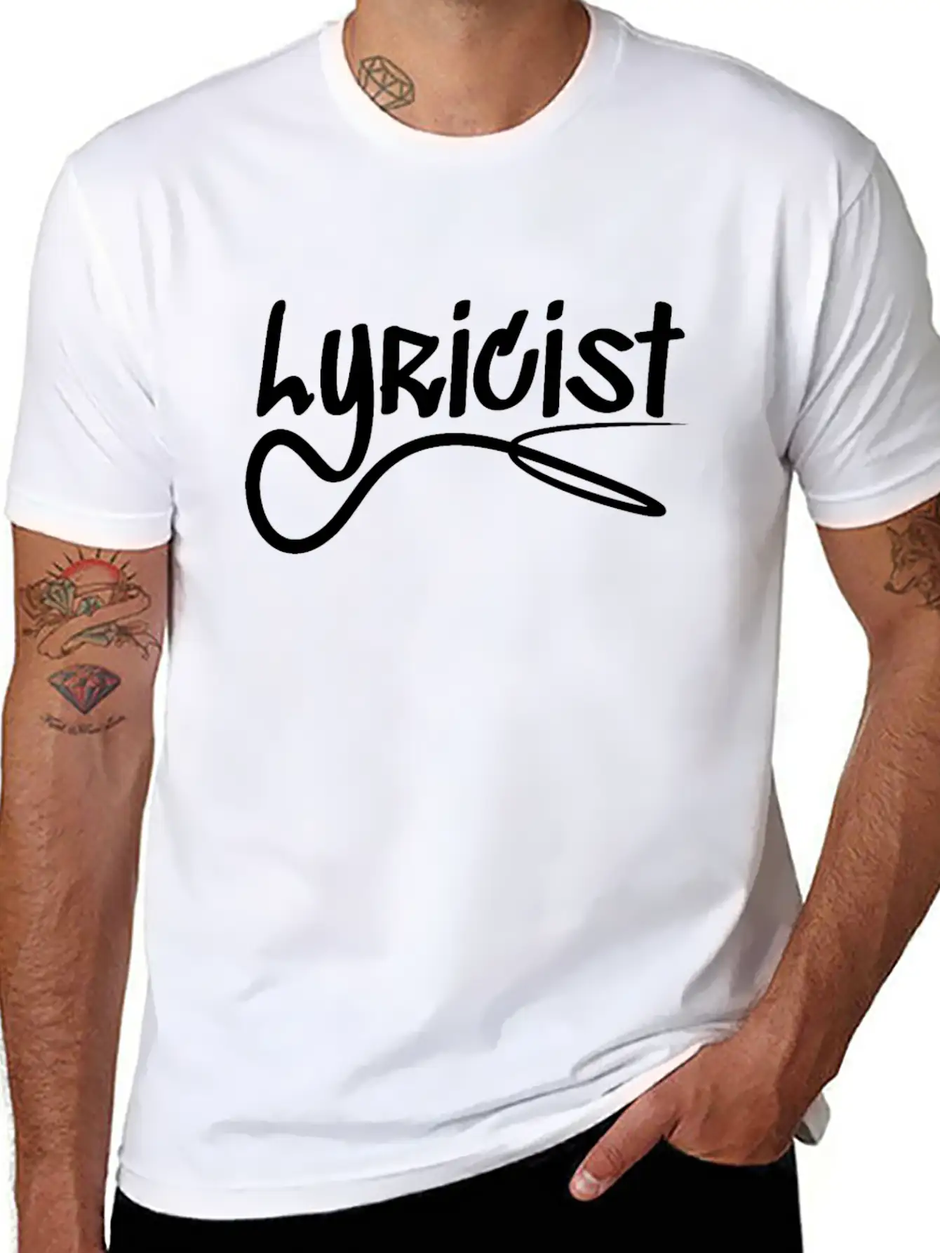 Hip Hop And Rap - Lyricist Stylish Everyday T-Shirt – Unisex Basic Cotton Tee