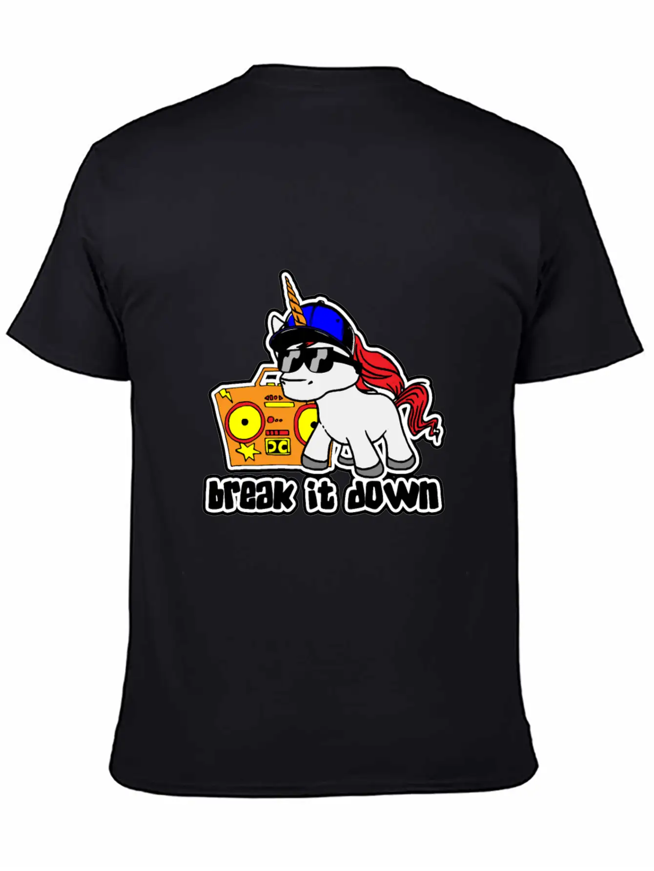 Hip Hop Unicorn Comfortable Minimalist Graphic Tee – Summer Style Essential
