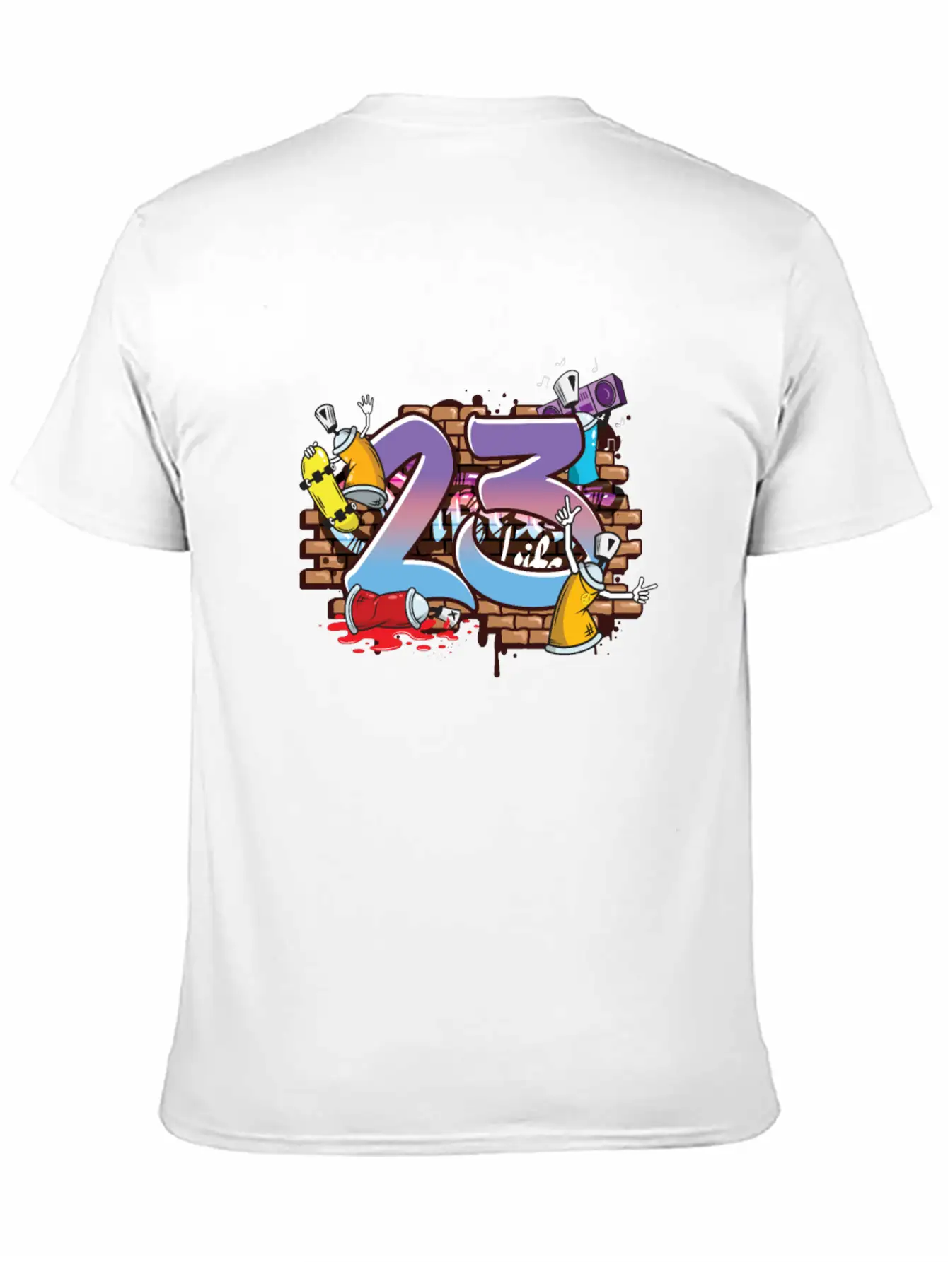 Hiphop Dancer Graffiti Artist Typography 23rd Timeless Short Sleeve Tee – Comfy And Minimalist Design