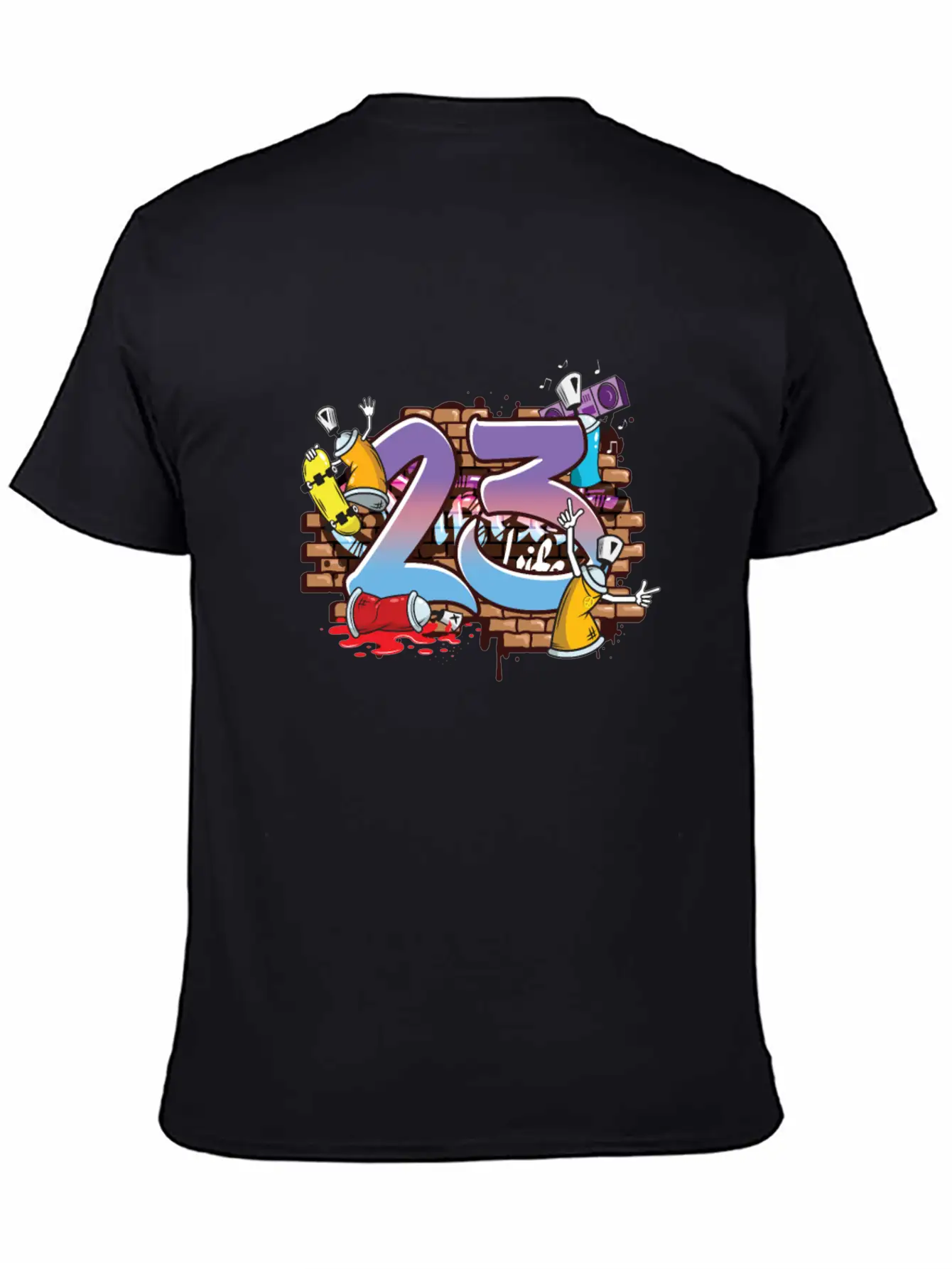 Hiphop Dancer Graffiti Artist Typography 23rd Timeless Short Sleeve Tee – Comfy And Minimalist Design