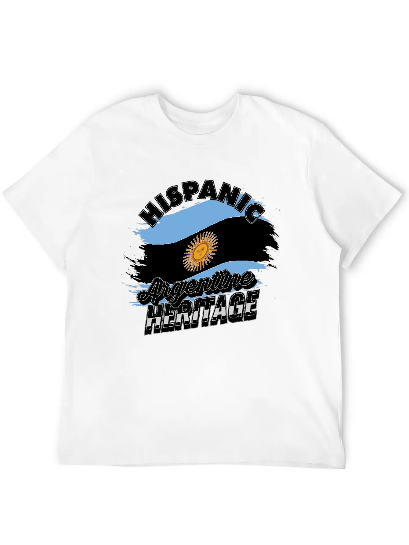 Hispanic Argentine Heritage - Celebrate Your Unisex Short Sleeve Soft Cotton T-Shirt – Casual Everyday Wear