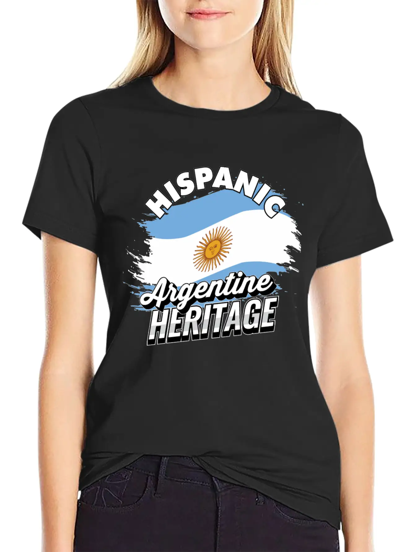 Hispanic Argentine Heritage - Celebrate Your Unisex Short Sleeve Soft Cotton T-Shirt – Casual Everyday Wear