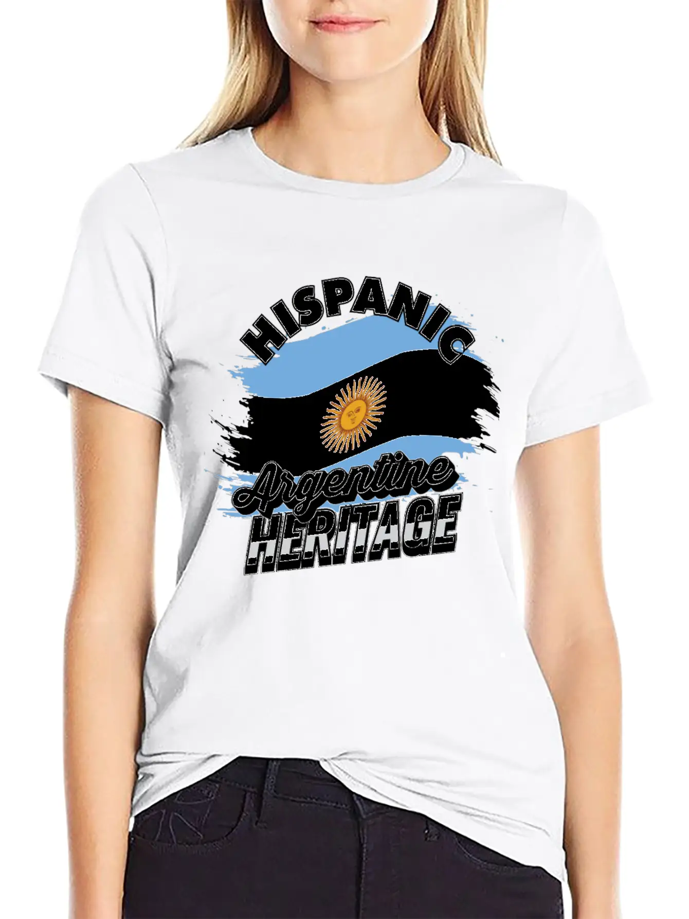Hispanic Argentine Heritage - Celebrate Your Unisex Short Sleeve Soft Cotton T-Shirt – Casual Everyday Wear