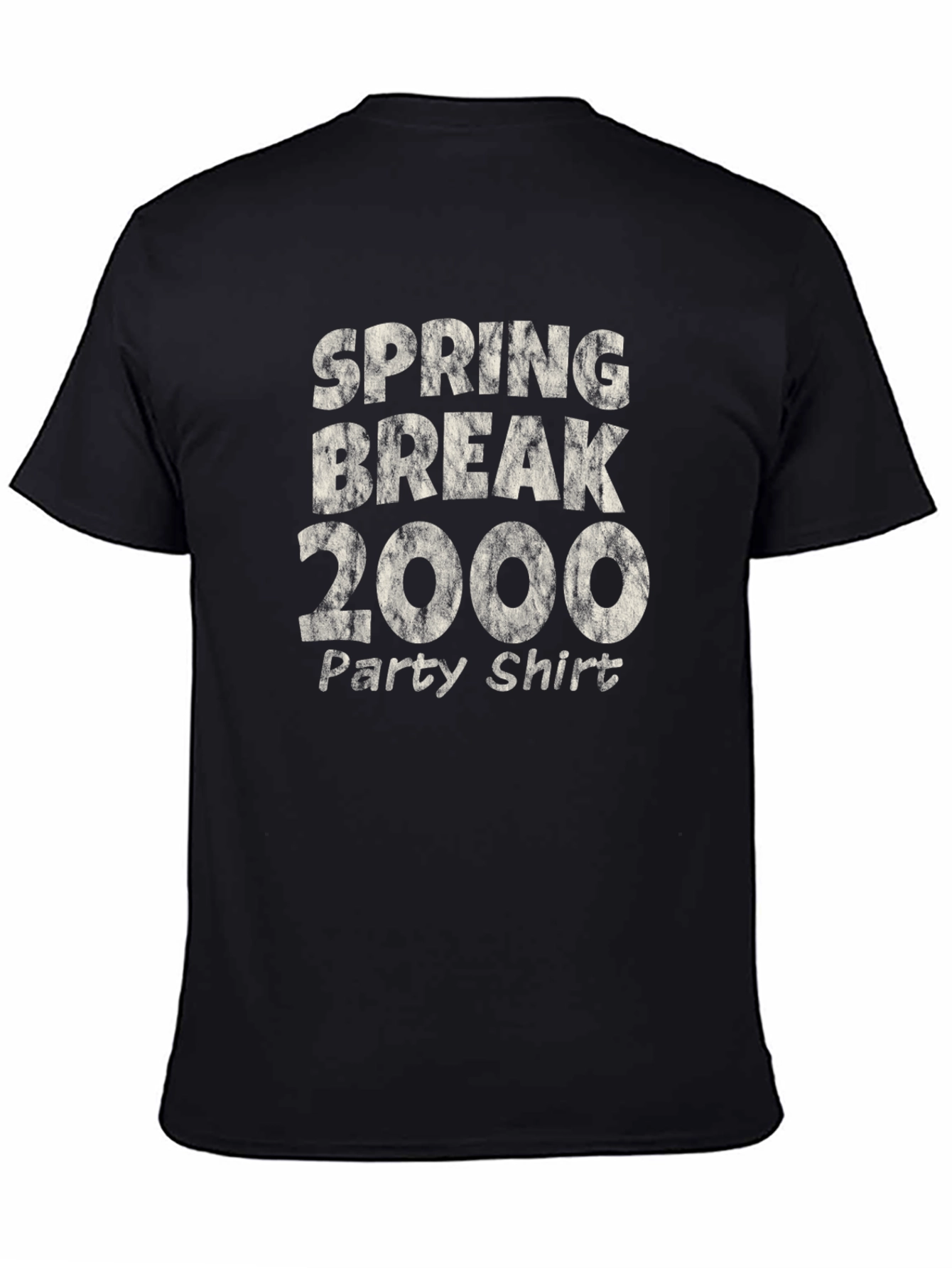 Spring Break 2000 Party Shirt Black Tee
