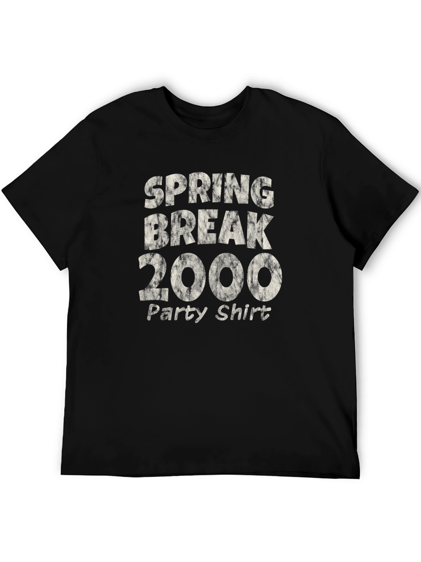 Spring Break 2000 Party Shirt Black Tee