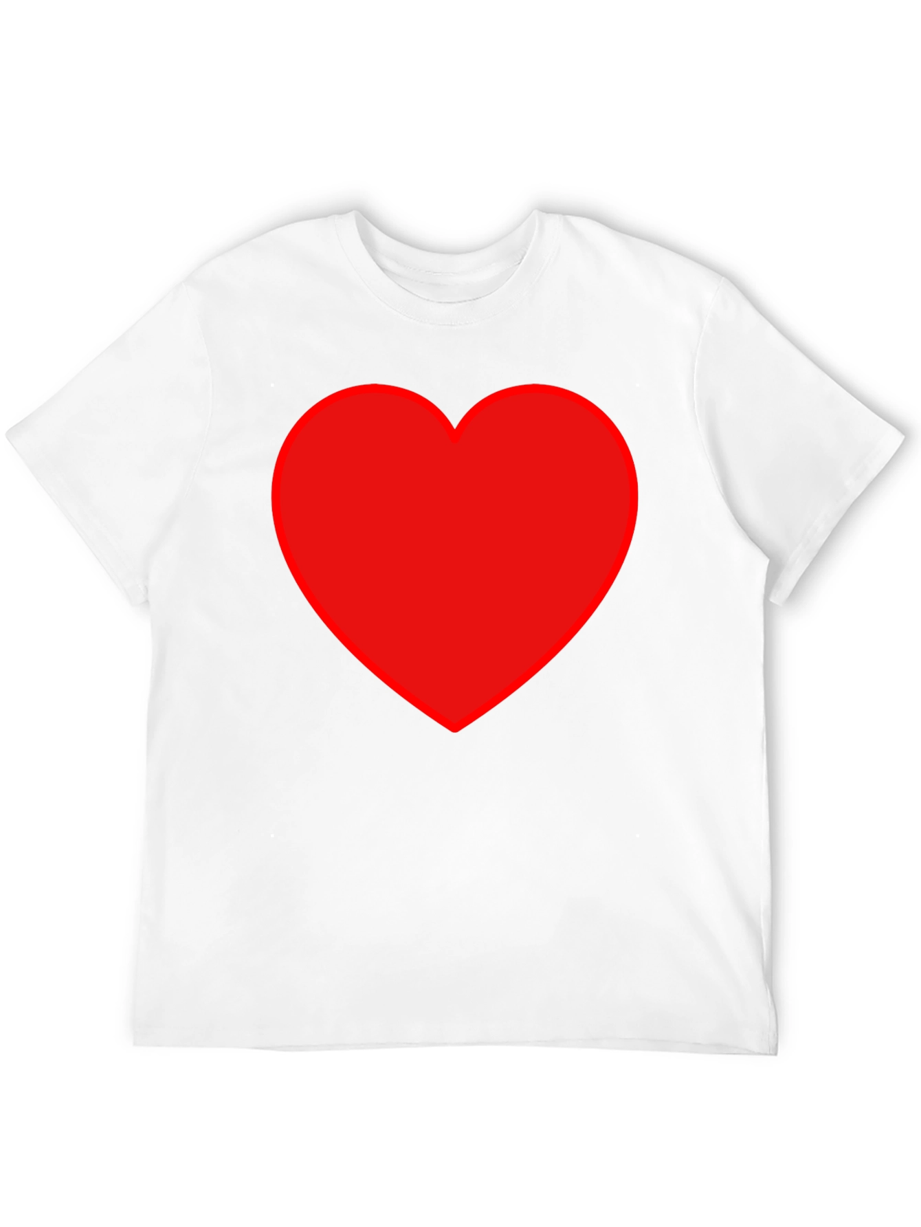 Red Heart Graphic Black T-Shirt