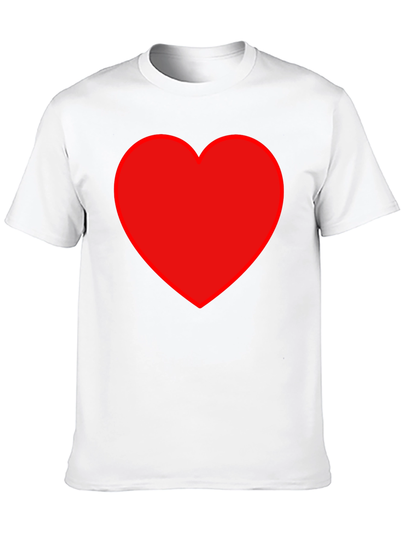 Red Heart Graphic Black T-Shirt