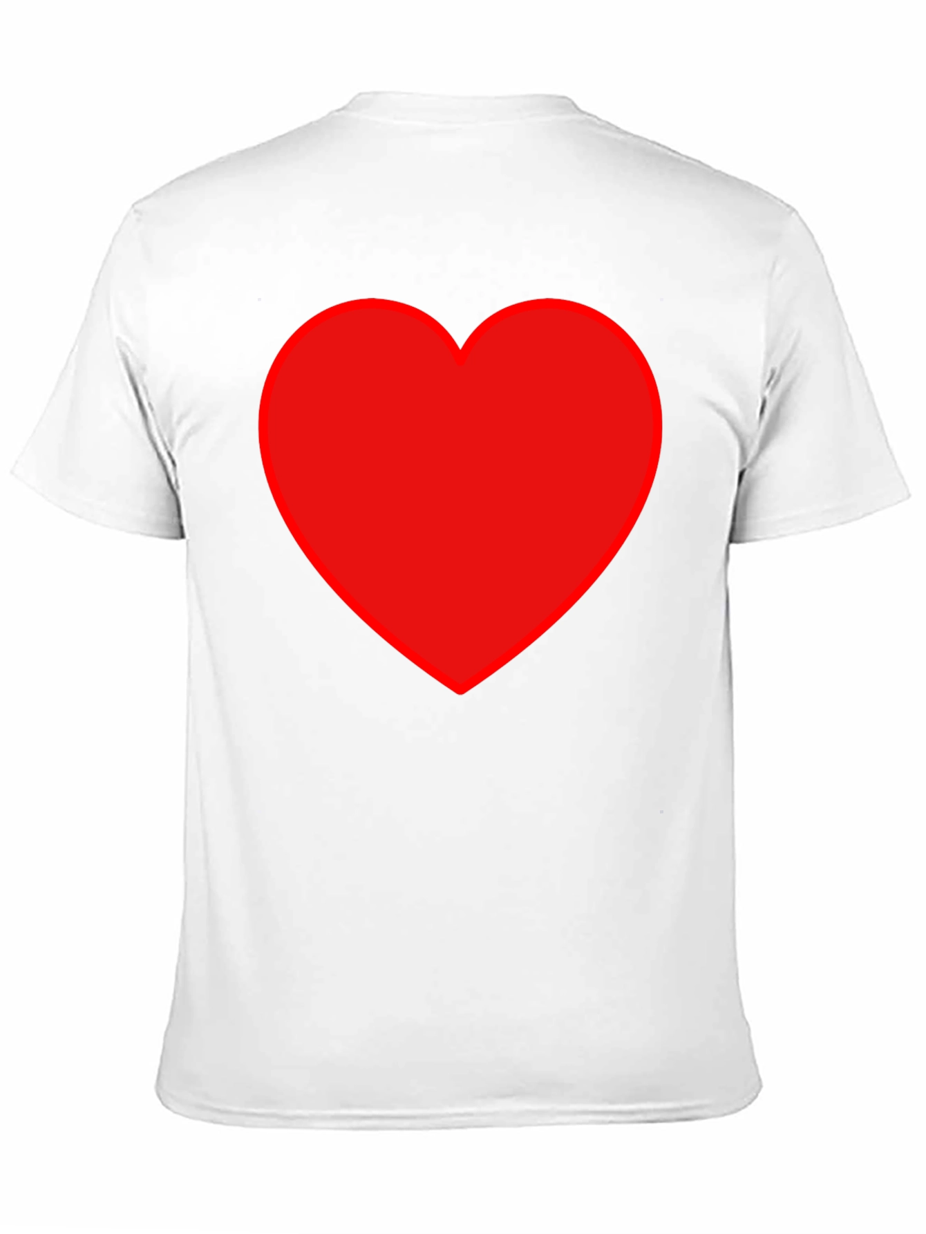 Red Heart Graphic Black T-Shirt