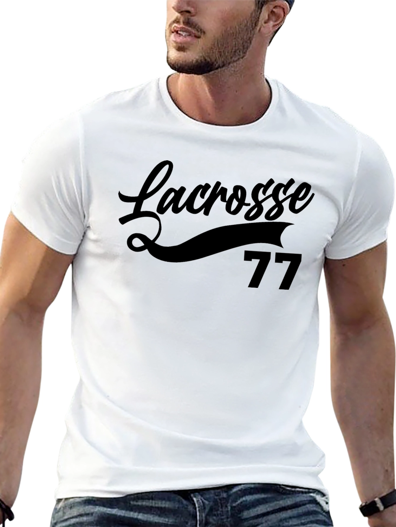 Lacrosse 77 Black T-Shirt