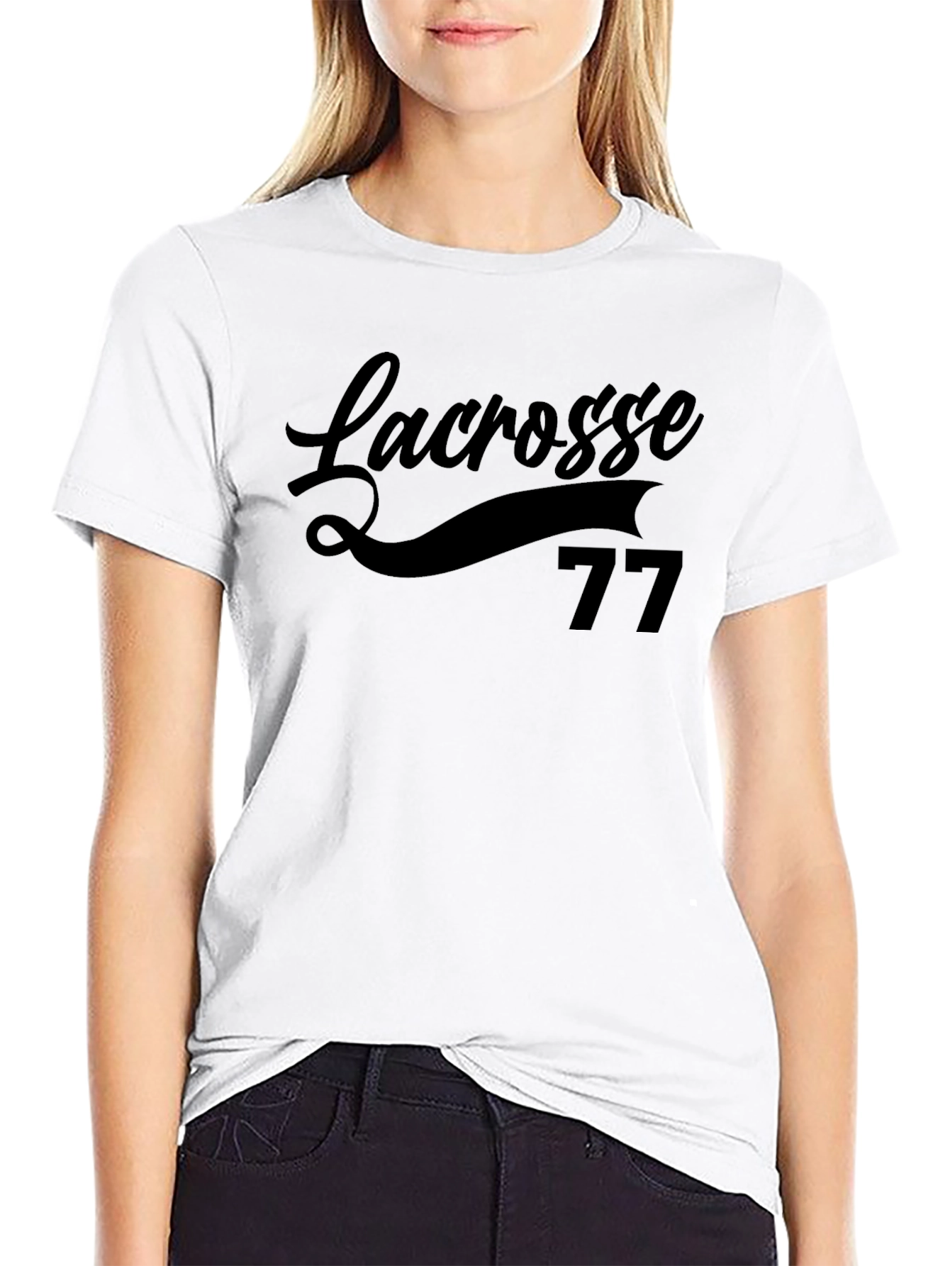 Lacrosse 77 Black T-Shirt