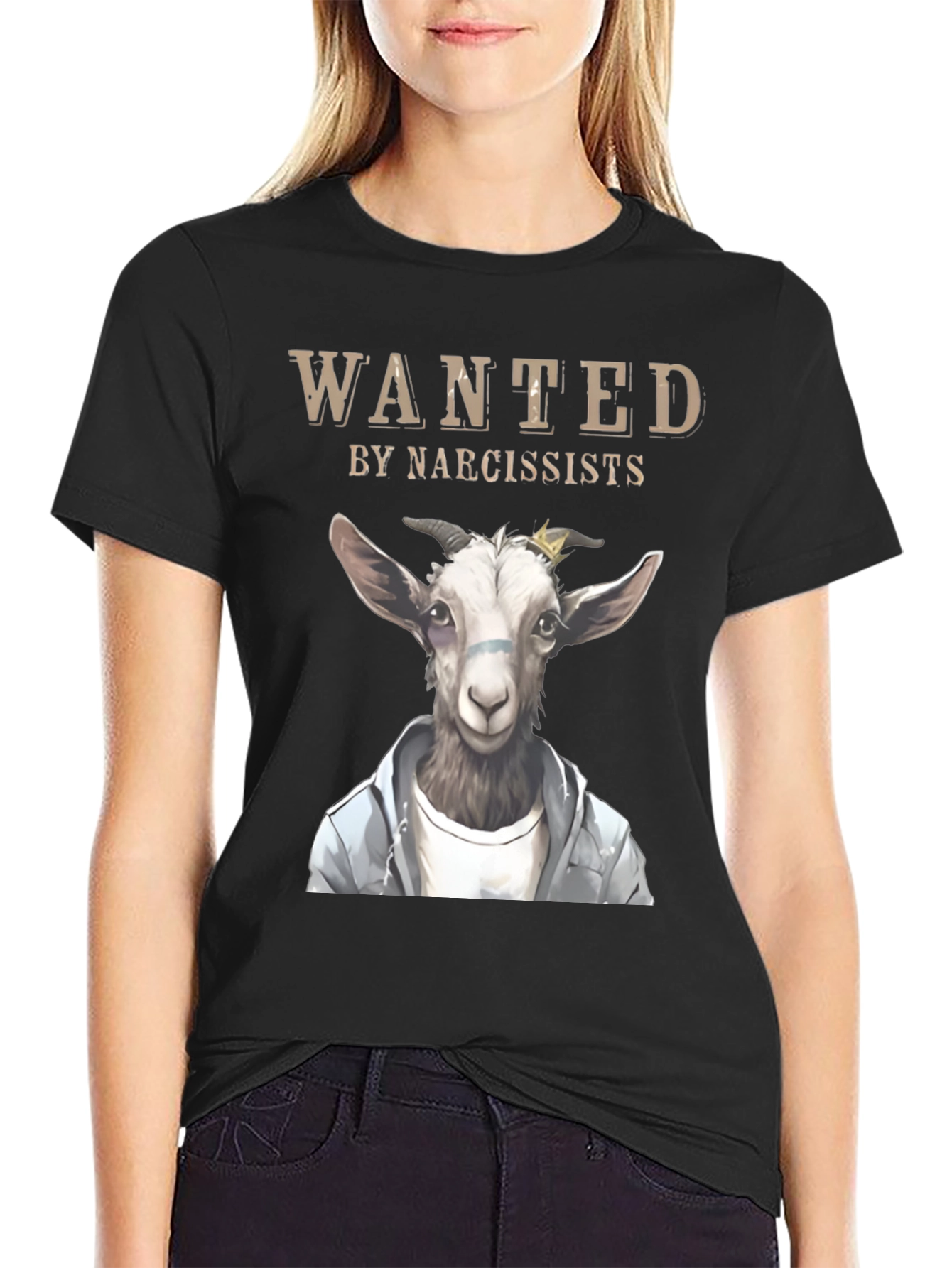 Wanted by Narcissists Goat Graphic Tee