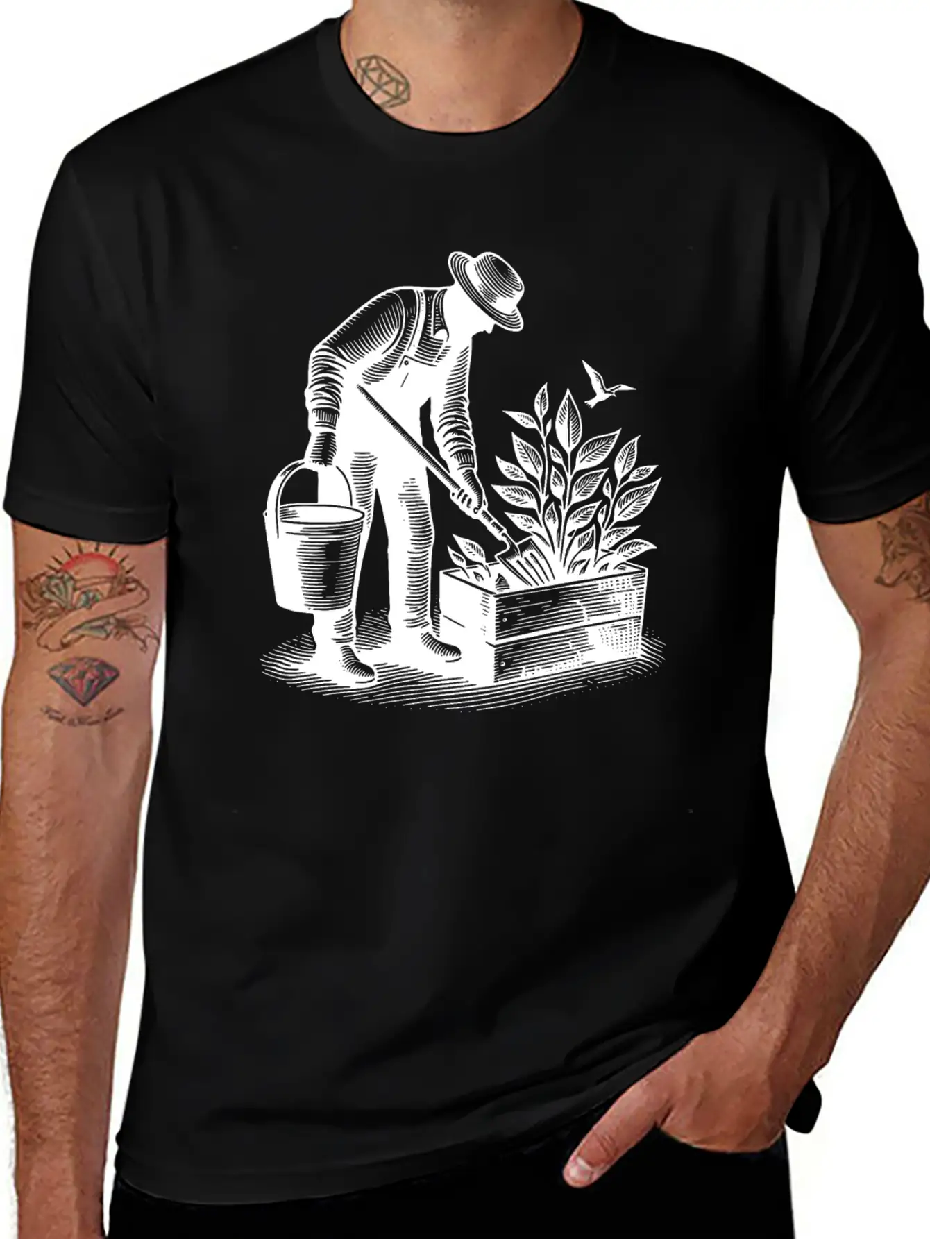 Hobby Gardener Gardening Unisex Short Sleeve Soft Cotton T-Shirt – Casual Everyday Wear