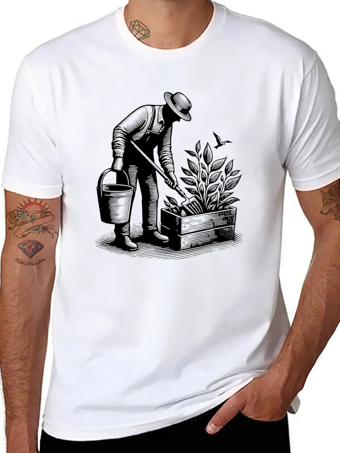 Hobby Gardener Gardening Unisex Short Sleeve Soft Cotton T-Shirt – Casual Everyday Wear