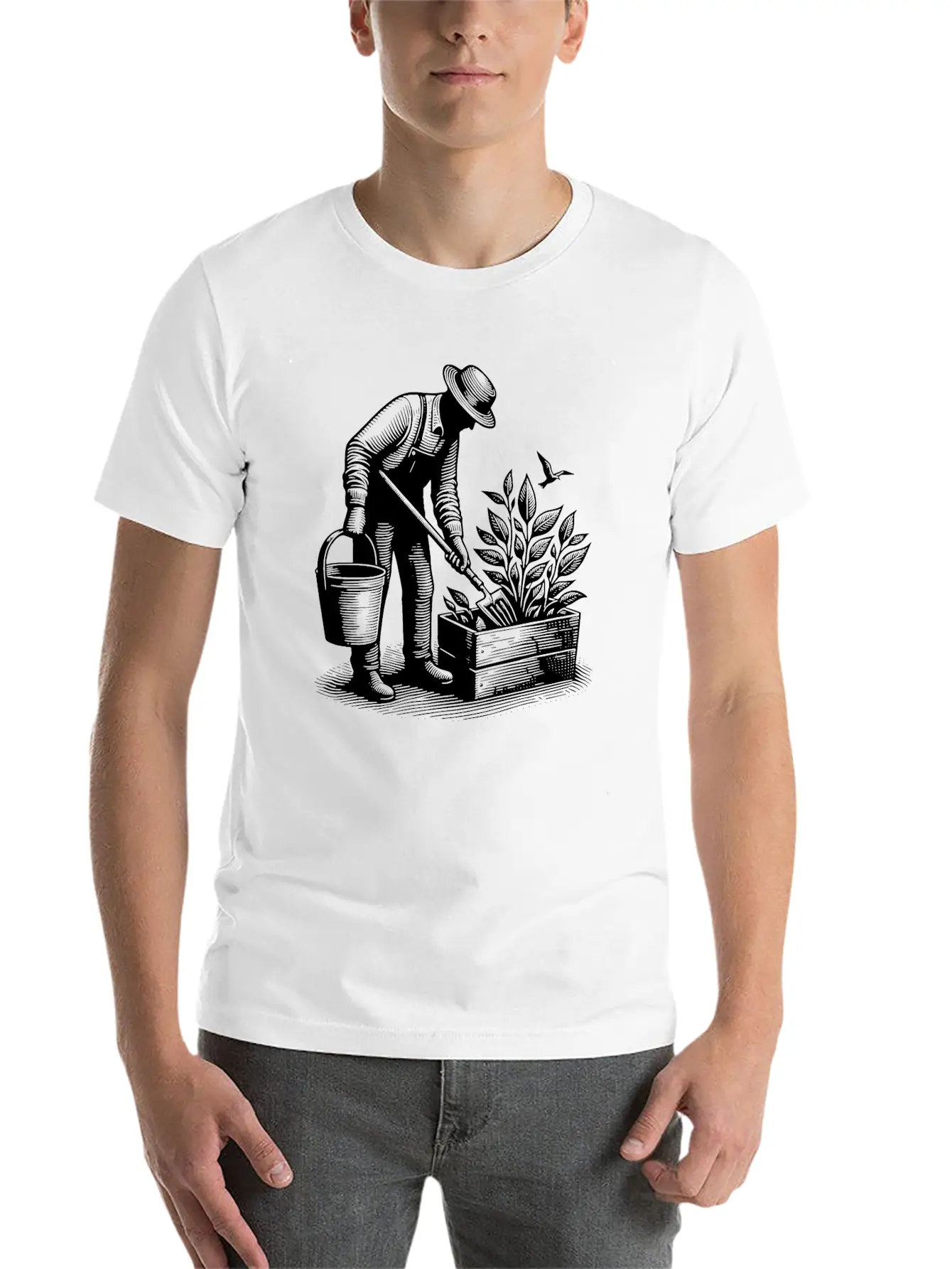 Hobby Gardener Gardening Unisex Short Sleeve Soft Cotton T-Shirt – Casual Everyday Wear