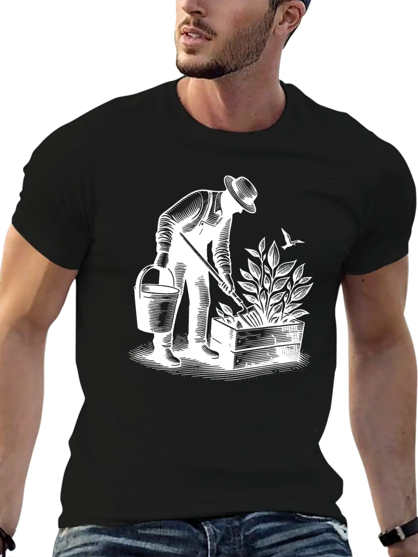 Hobby Gardener Gardening Unisex Short Sleeve Soft Cotton T-Shirt – Casual Everyday Wear